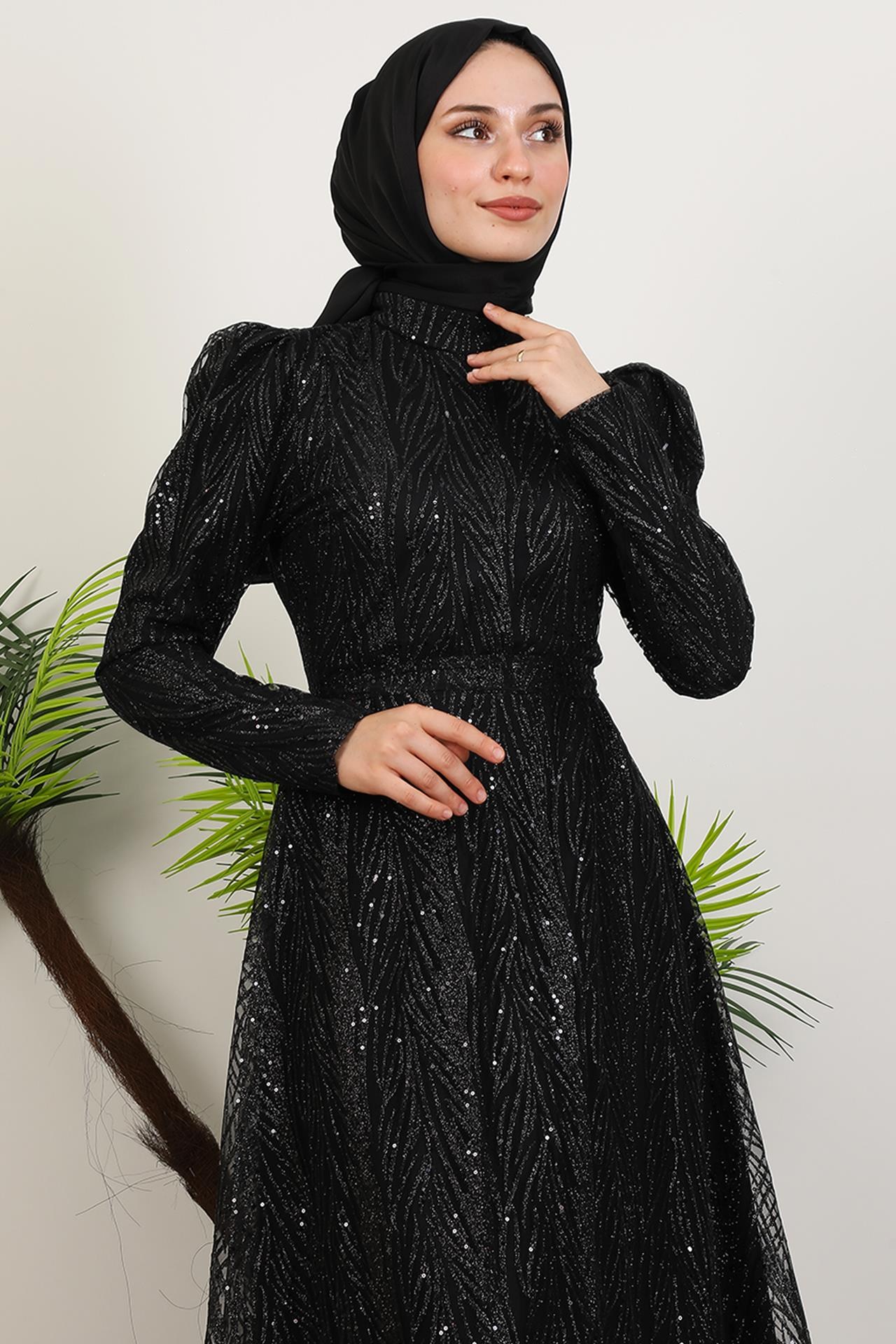 Selma Simli Abiye Siyah