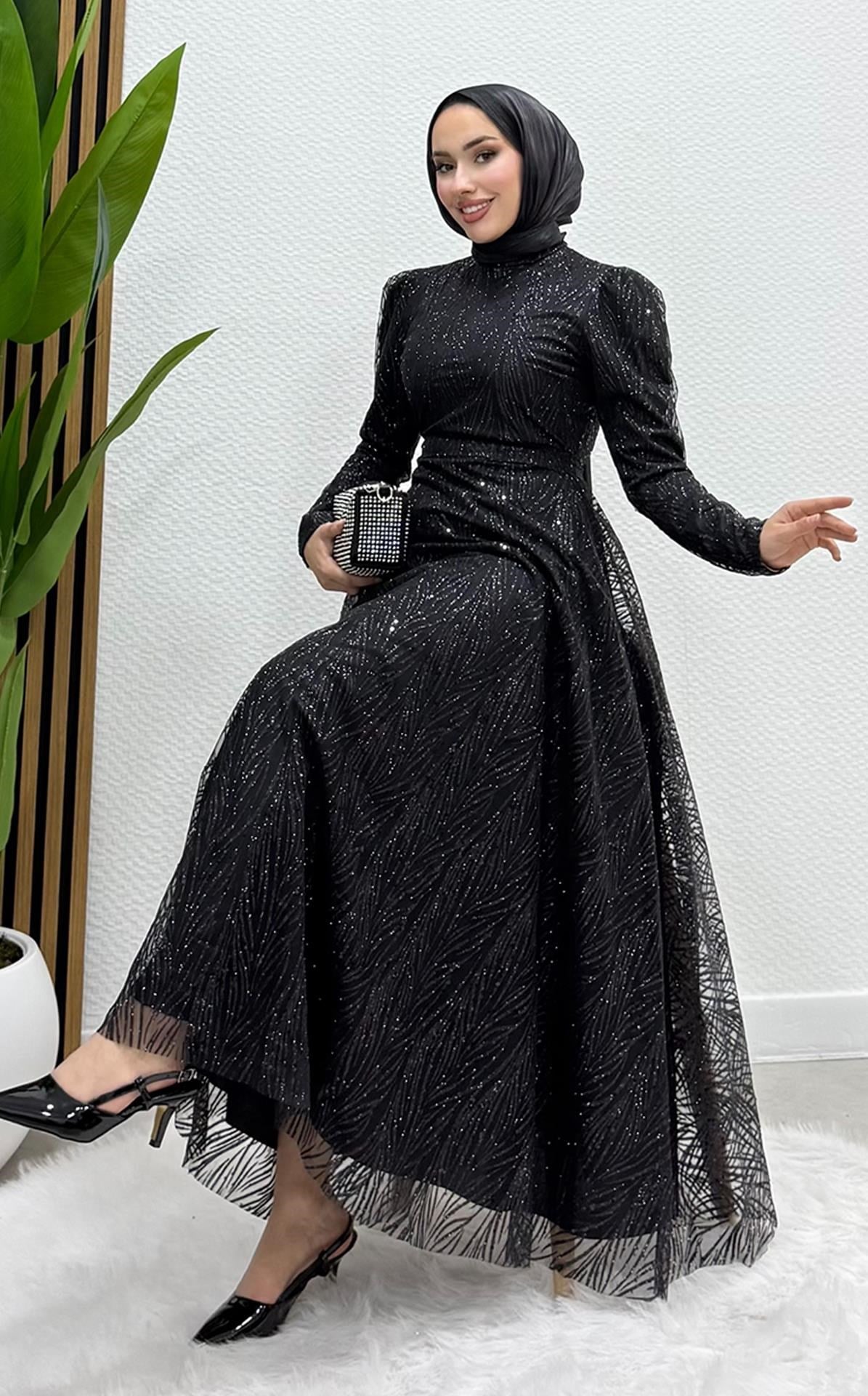 Selma Simli Abiye Siyah