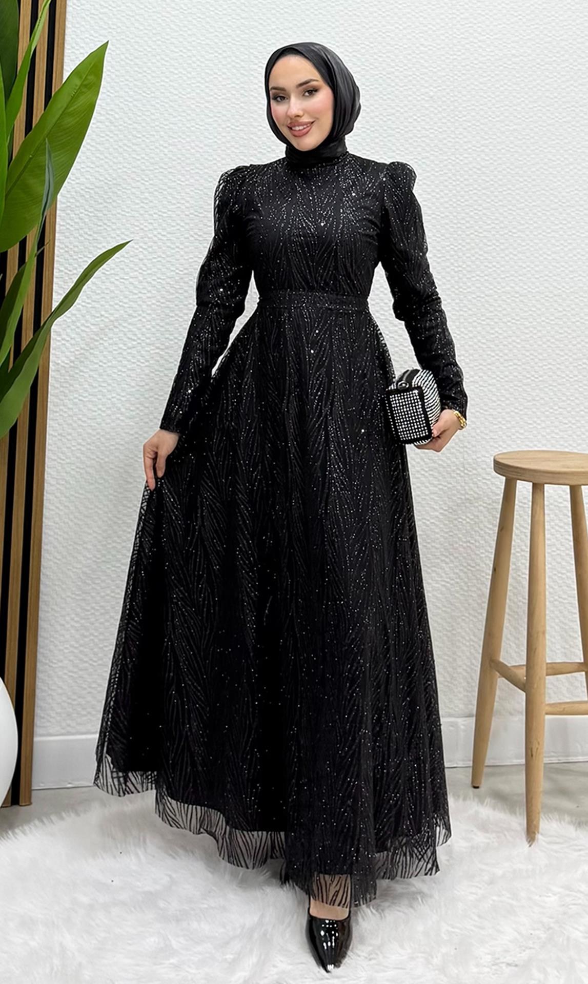 Selma Simli Abiye Siyah