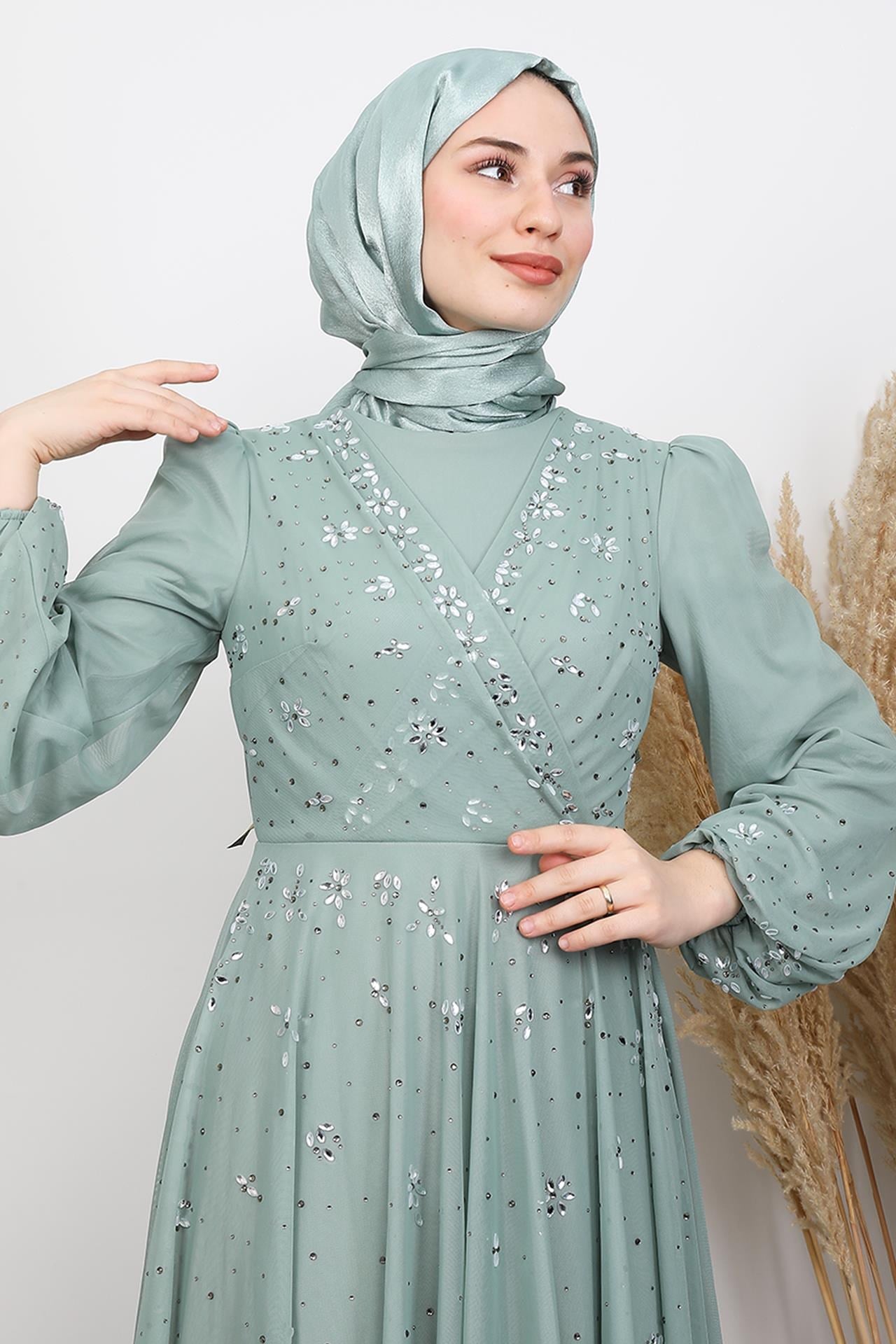 Şirin Tül Abiye Mint