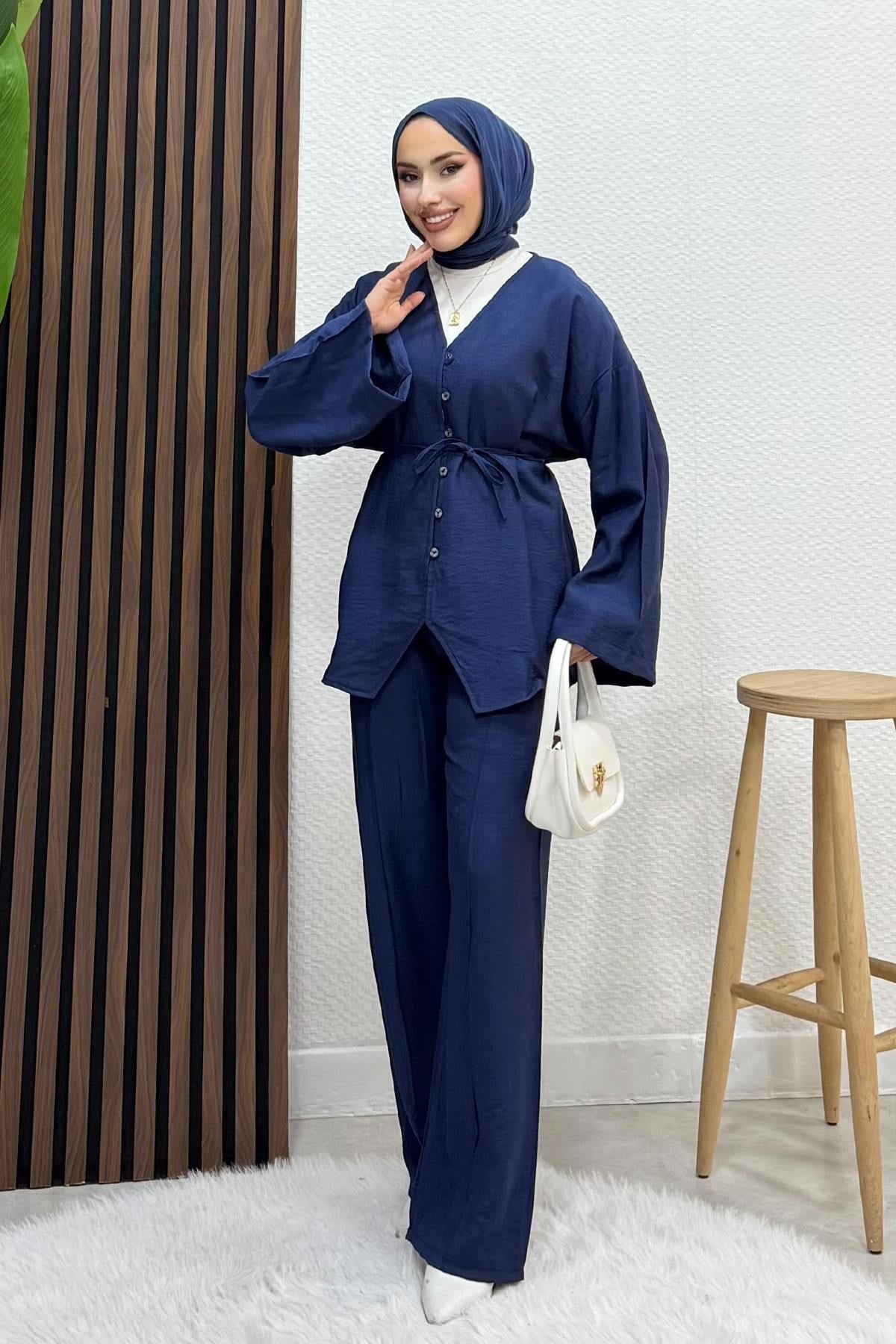 Sual Keten Takım Lacivert