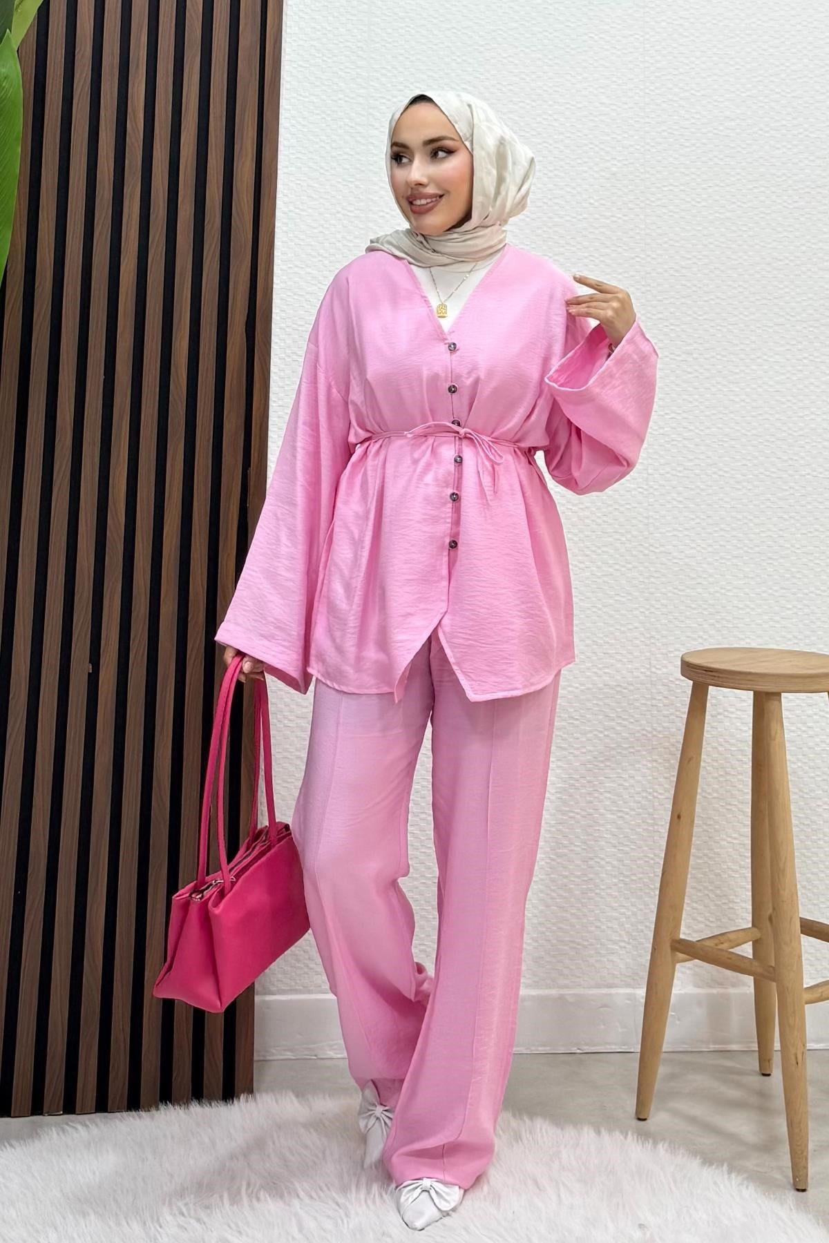Sual Keten Takım Pembe