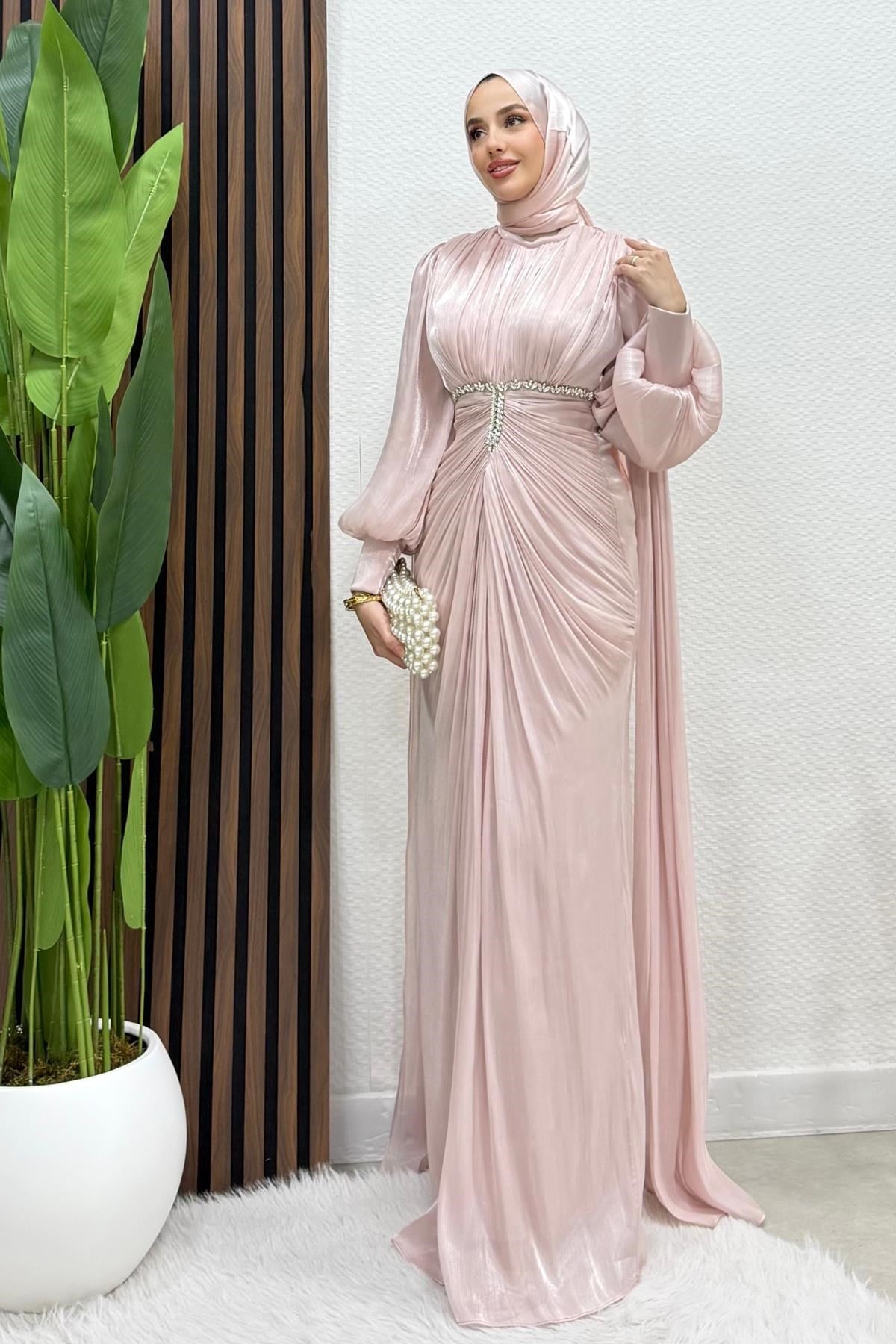 Tanya Yoryo Abiye Soft Pembe