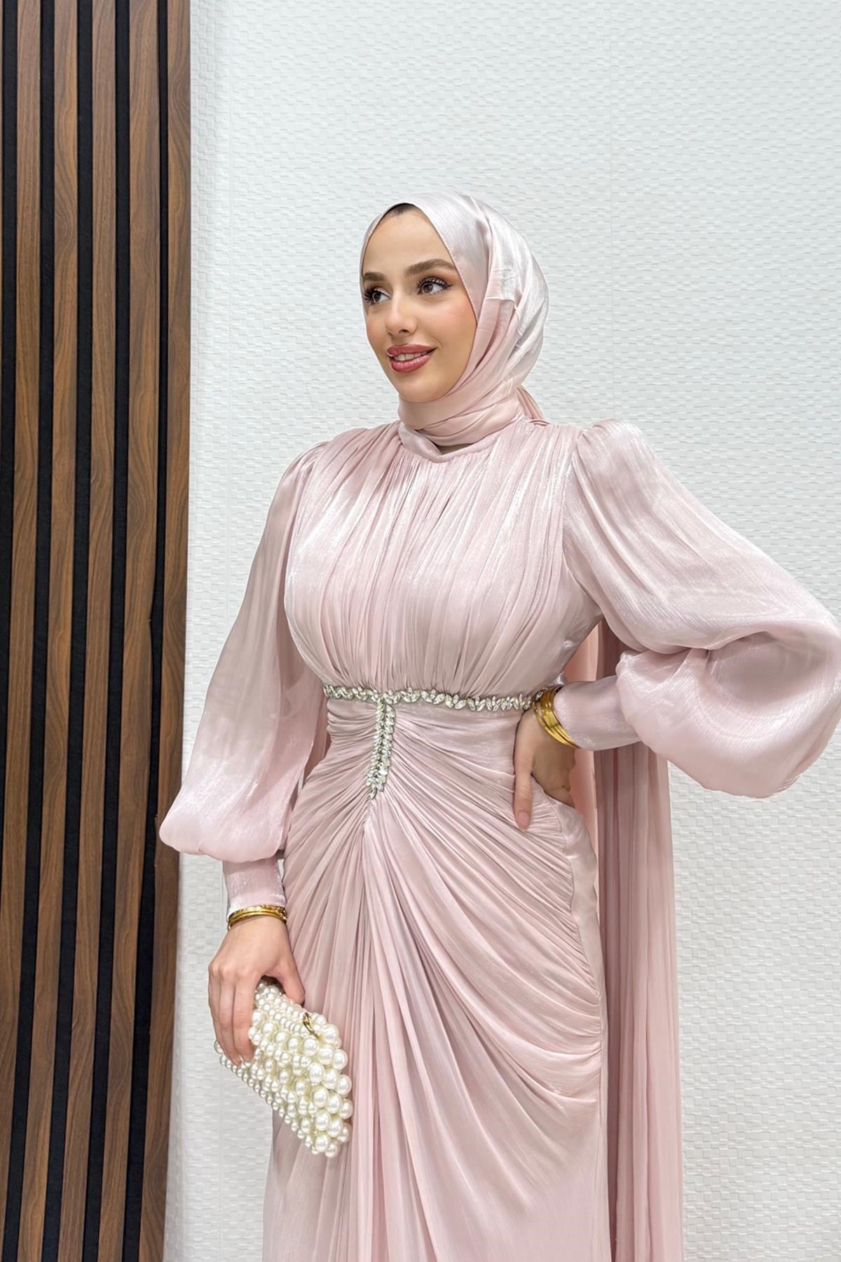 Tanya Yoryo Abiye Soft Pembe