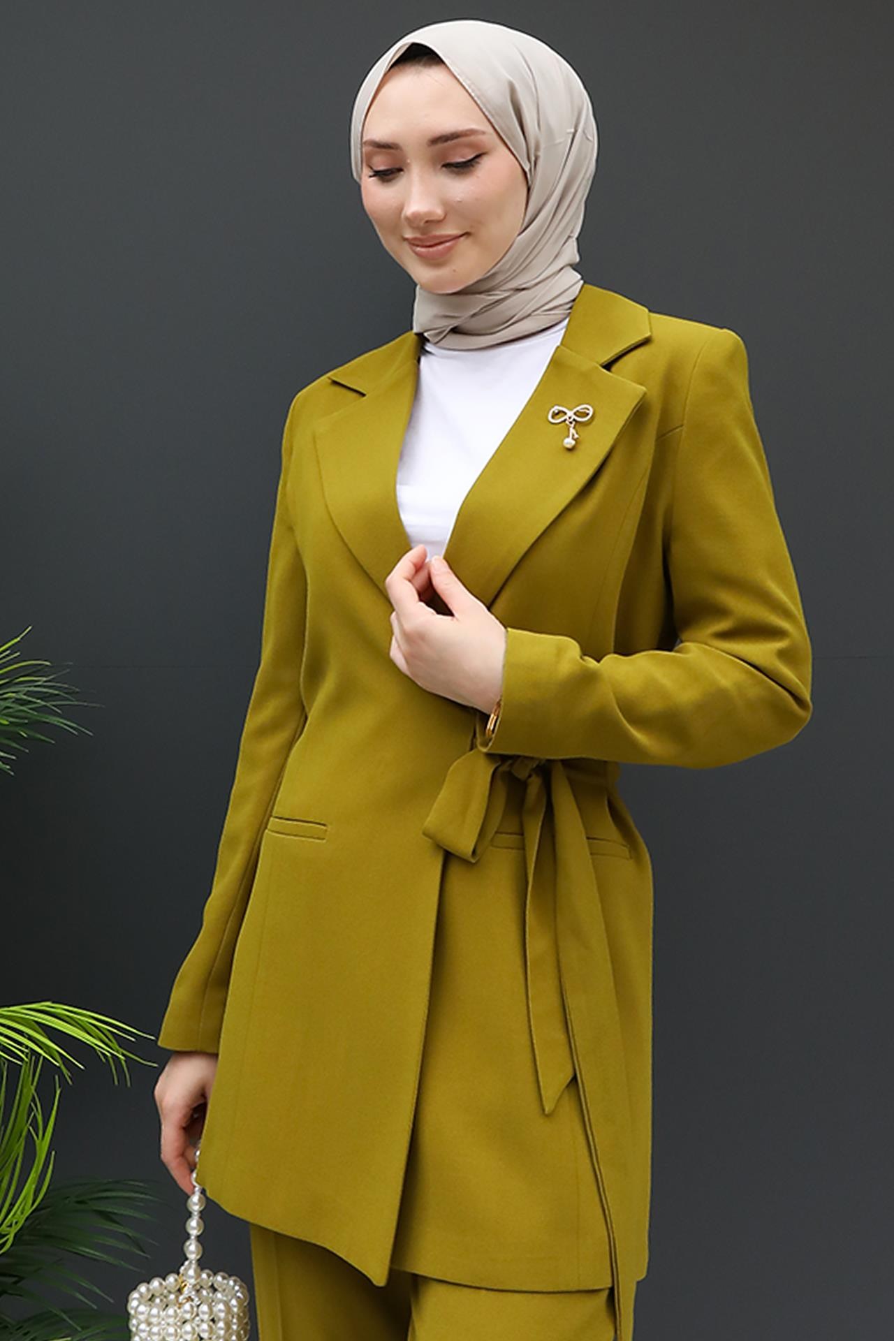 Taşlı Broşürlü Takım Yağ Yeşil