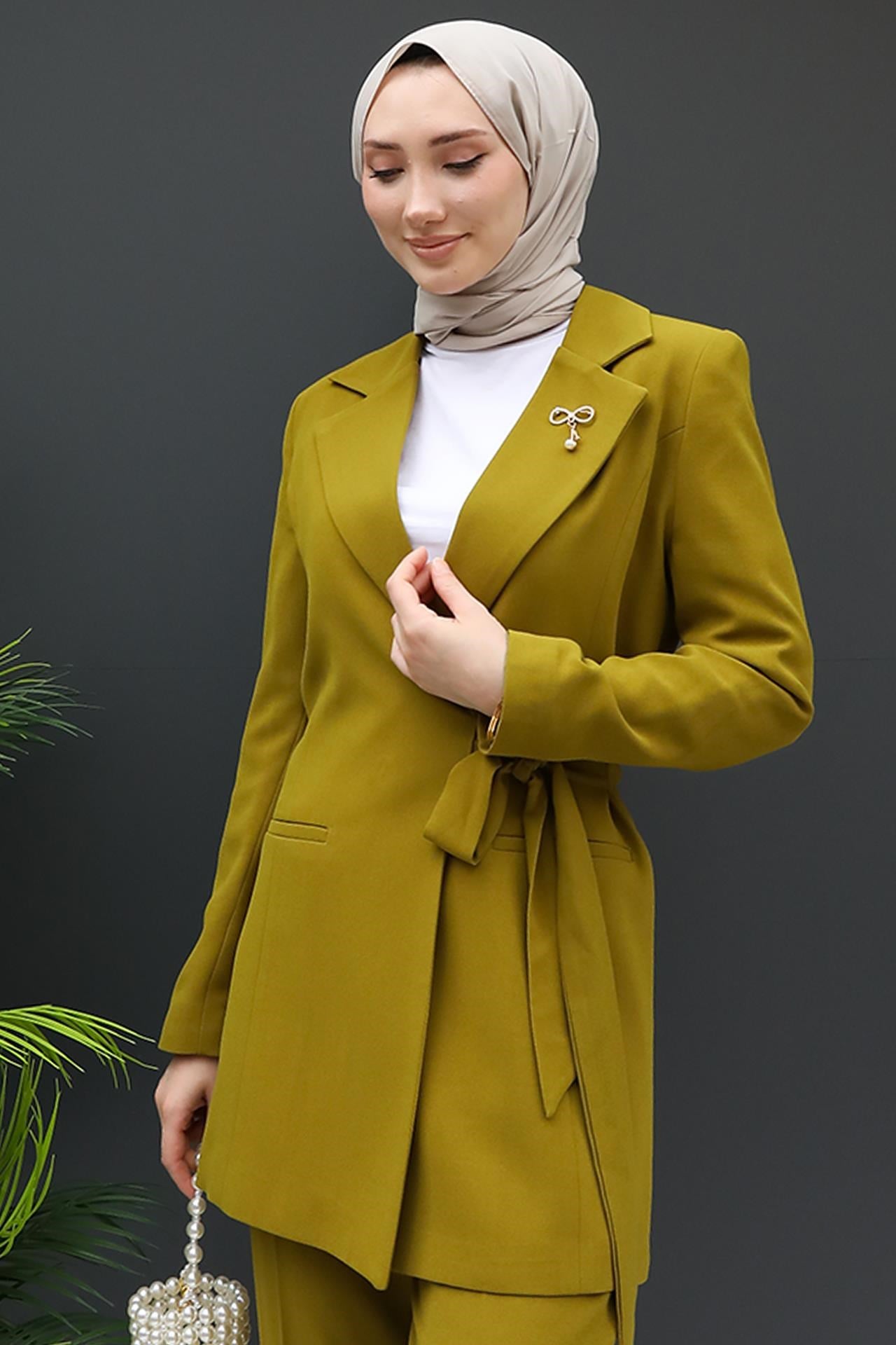 Taşlı Broşürlü Takım Yağ Yeşil