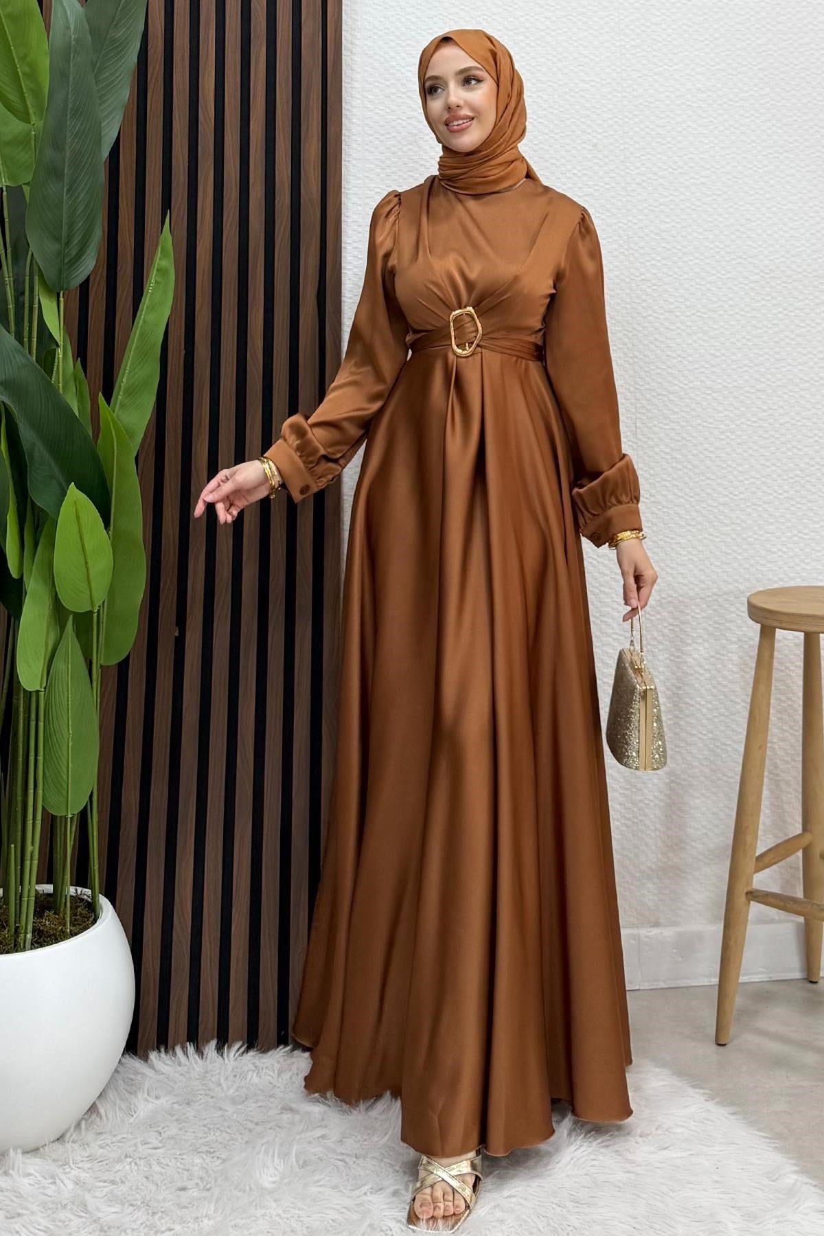 Tokalı Çapraz Bağlama Abiye Bakır