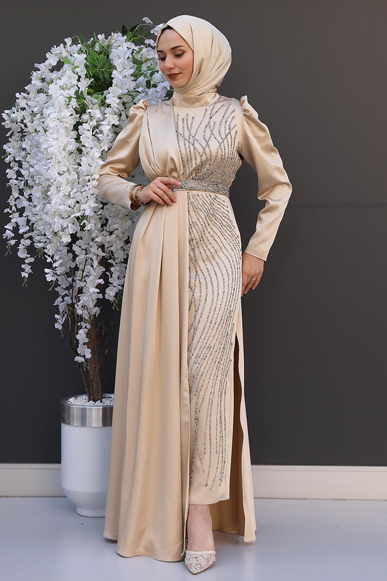 Yonca Pelerin Abiye Gold