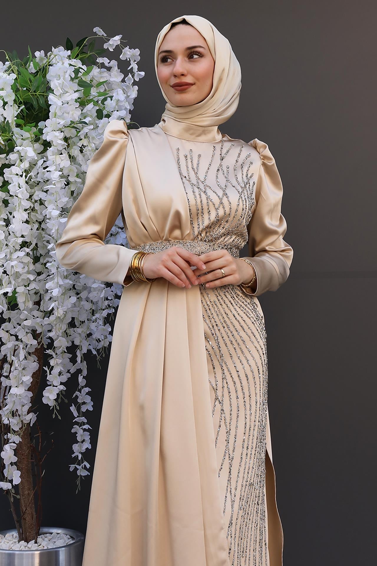 Yonca Pelerin Abiye Gold