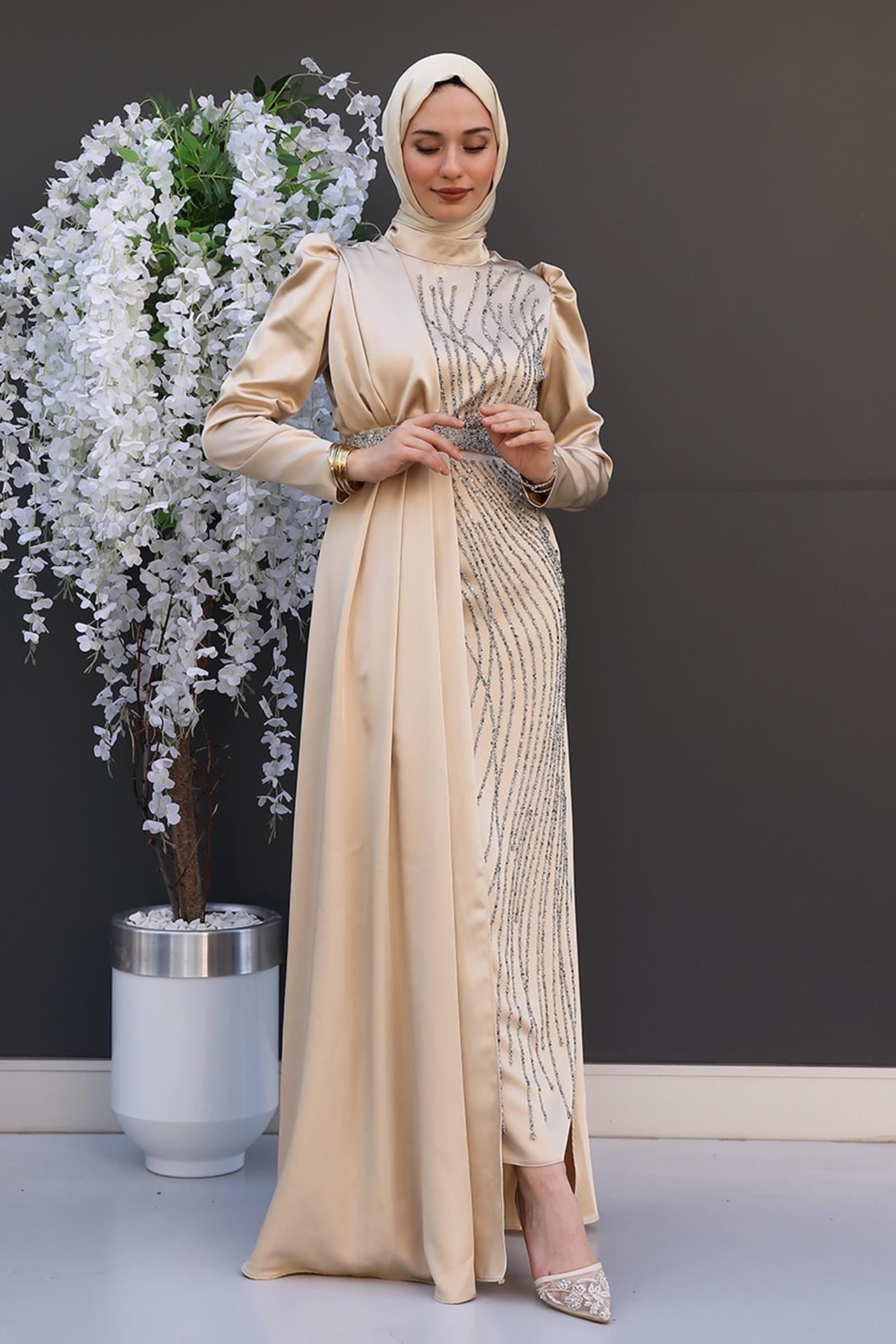 Yonca Pelerin Abiye Gold