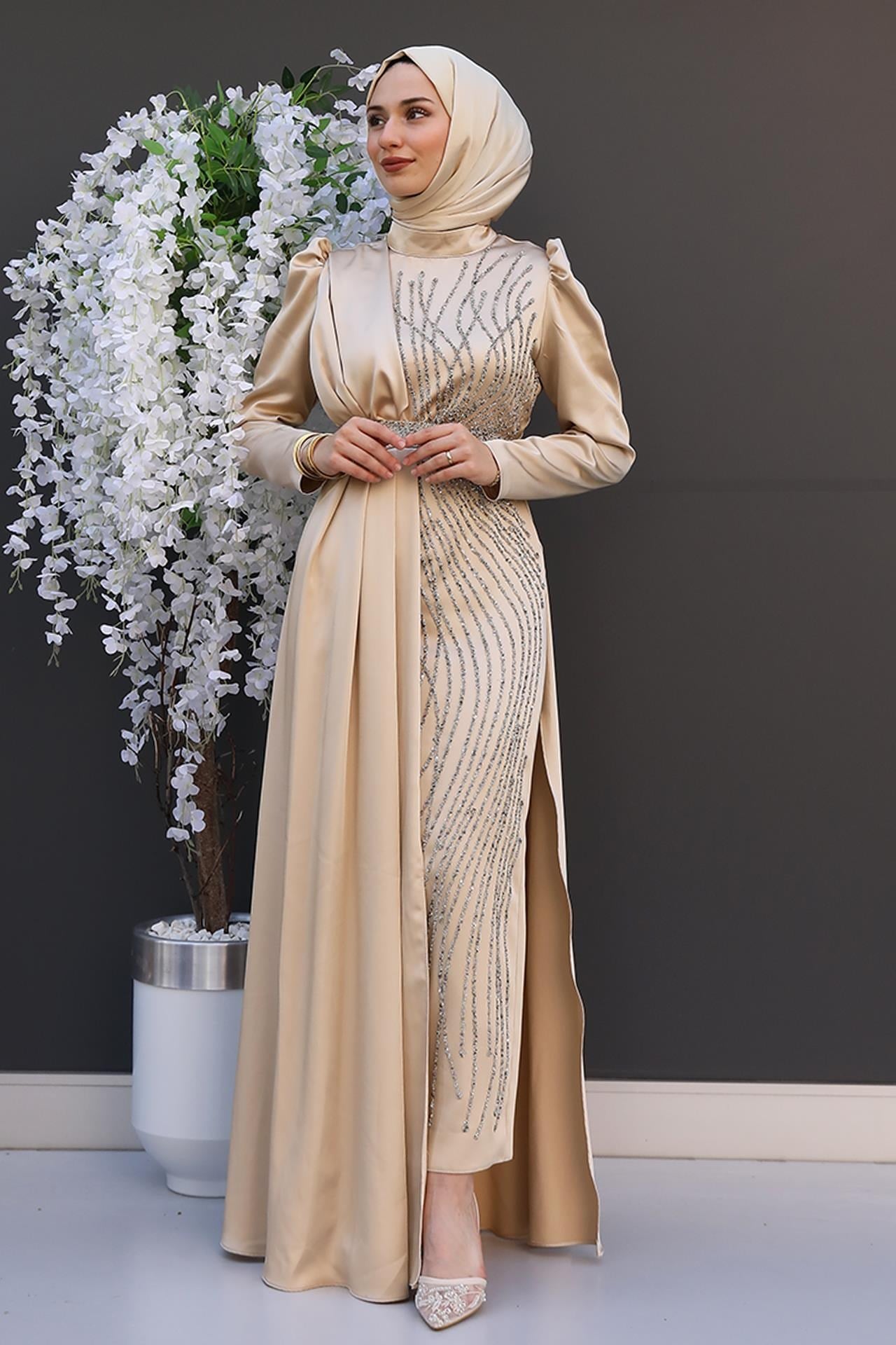 Yonca Pelerin Abiye Gold