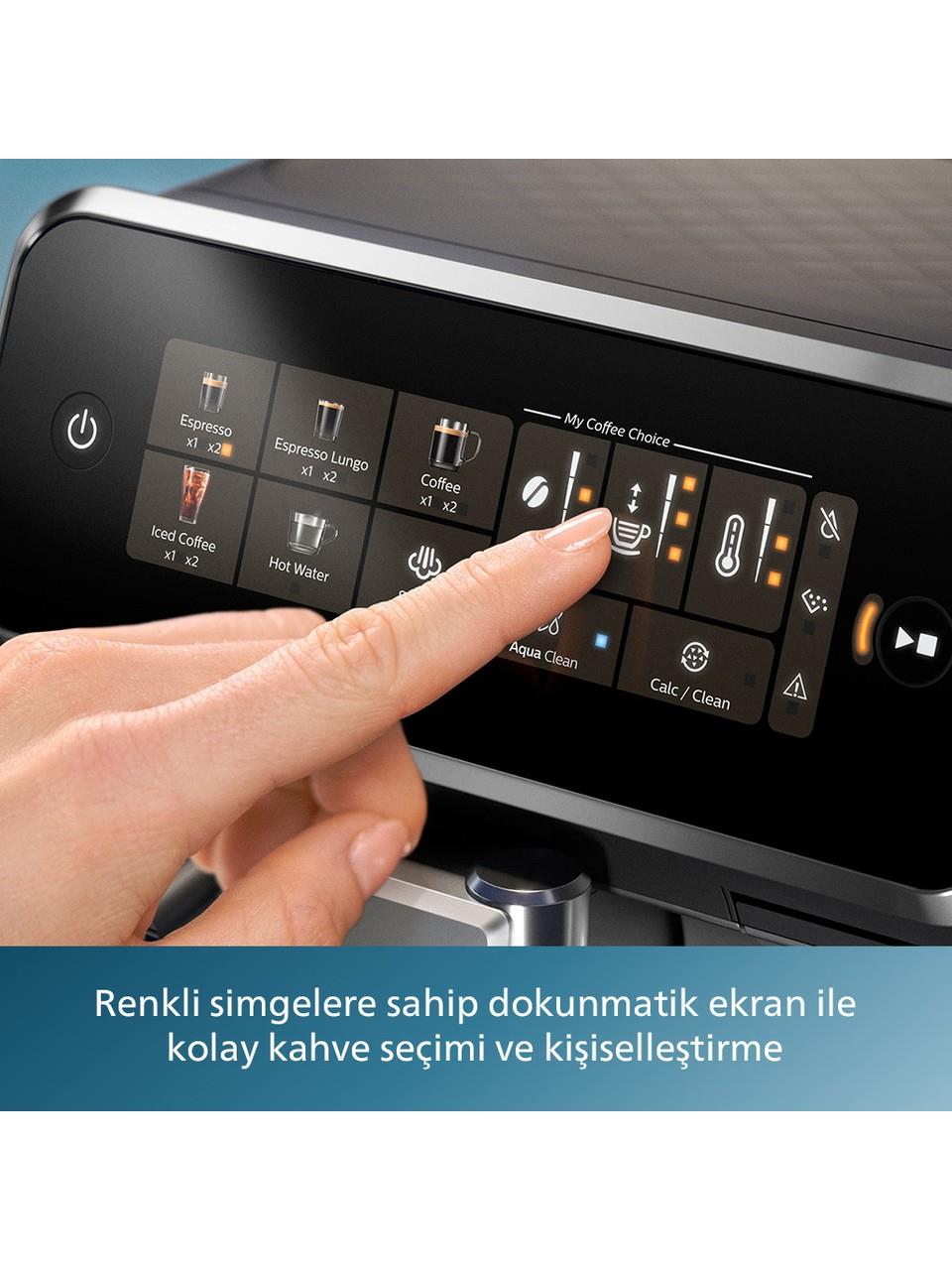 Philips 3300 Serisi LatteGo Tam Otomatik Espresso Makinesi, AquaClean Filtre, 6 İçecek Hazırlama, EP3347/90