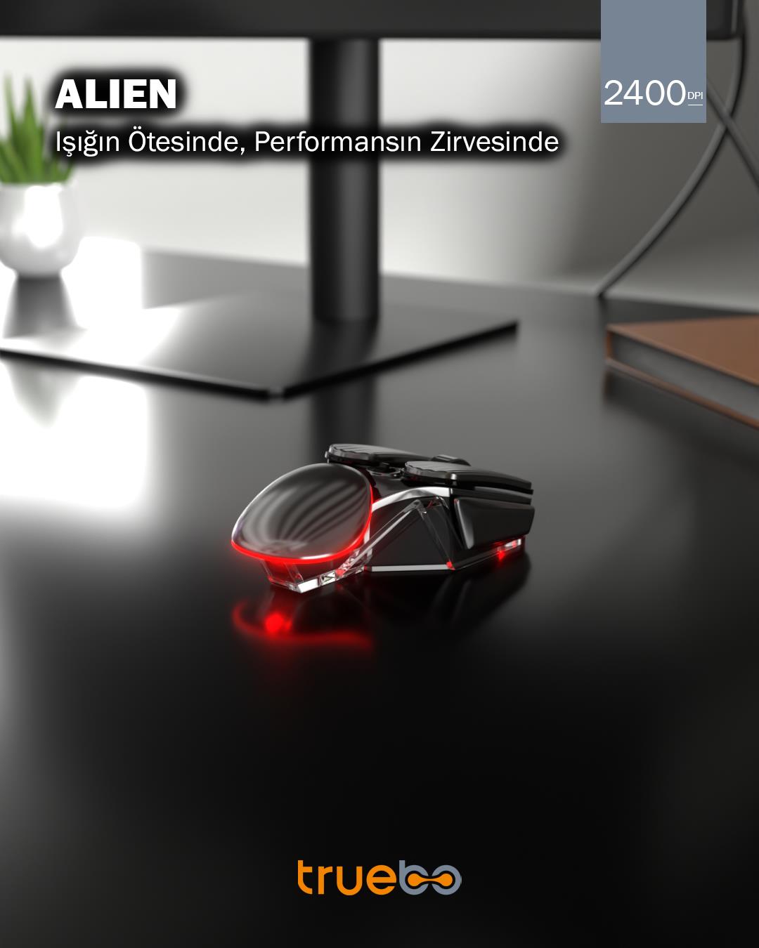 Truebo Alien RGB Ofis Performans Mouse