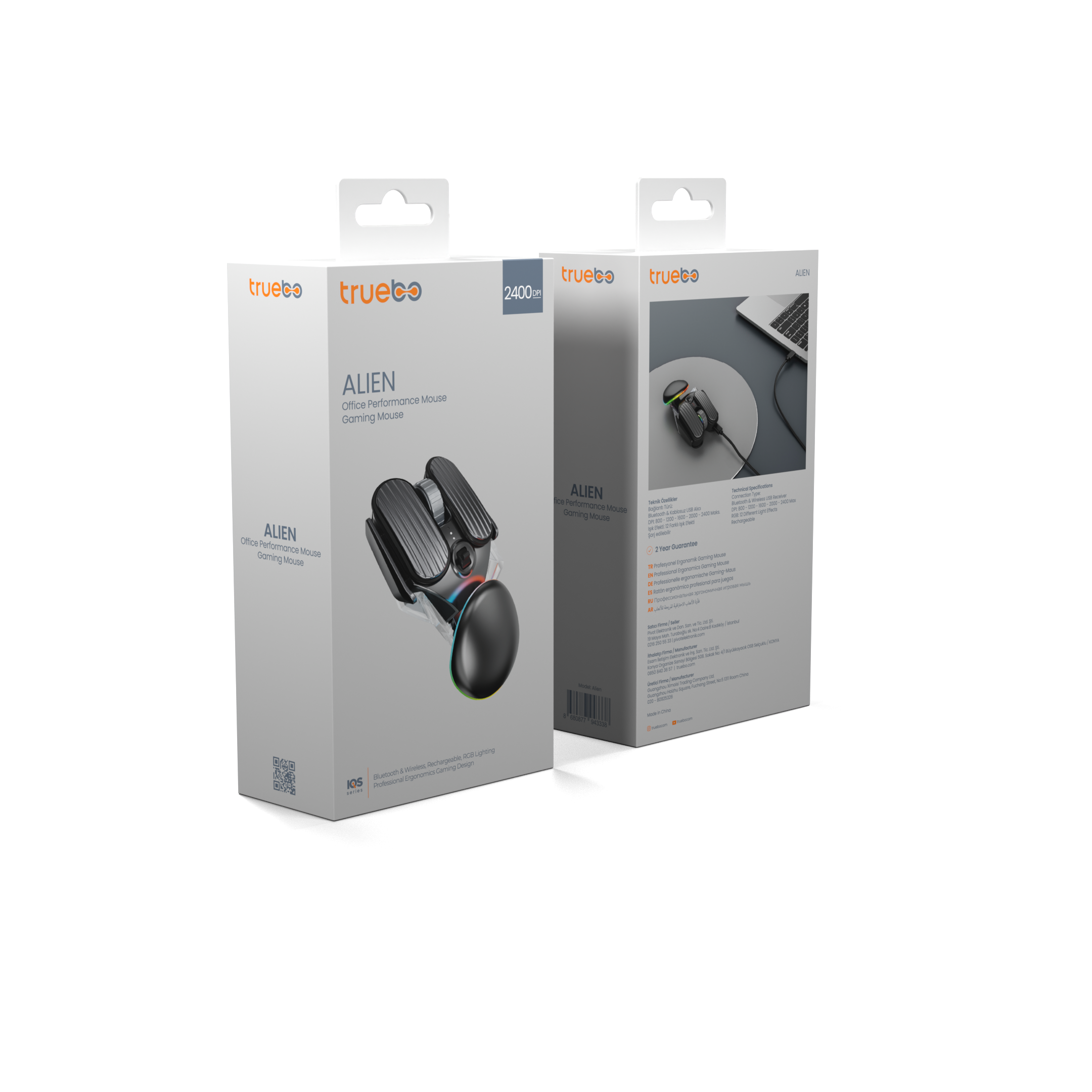 Truebo Alien RGB Ofis Performans Mouse