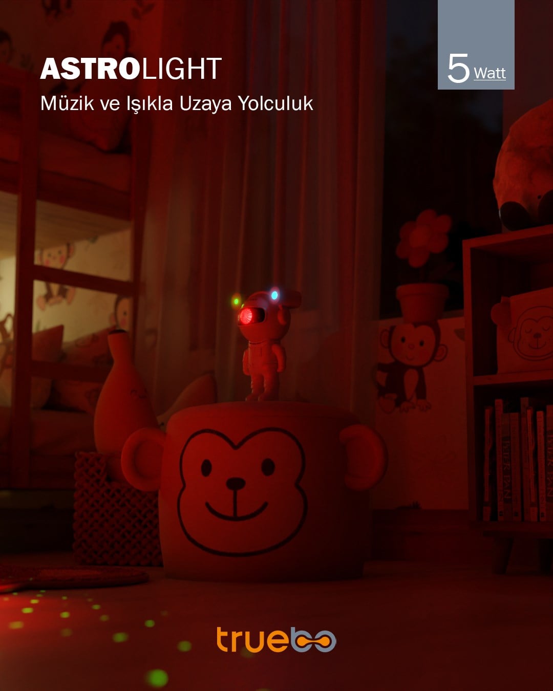 Truebo AstroLight Bluetooth Hoparlör Gece Lambası