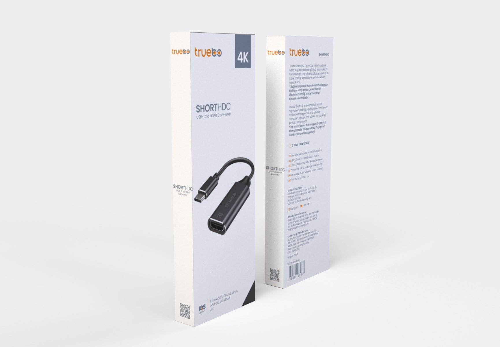 Truebo ShortHDC USB-C to HDMI Dönüştürücü