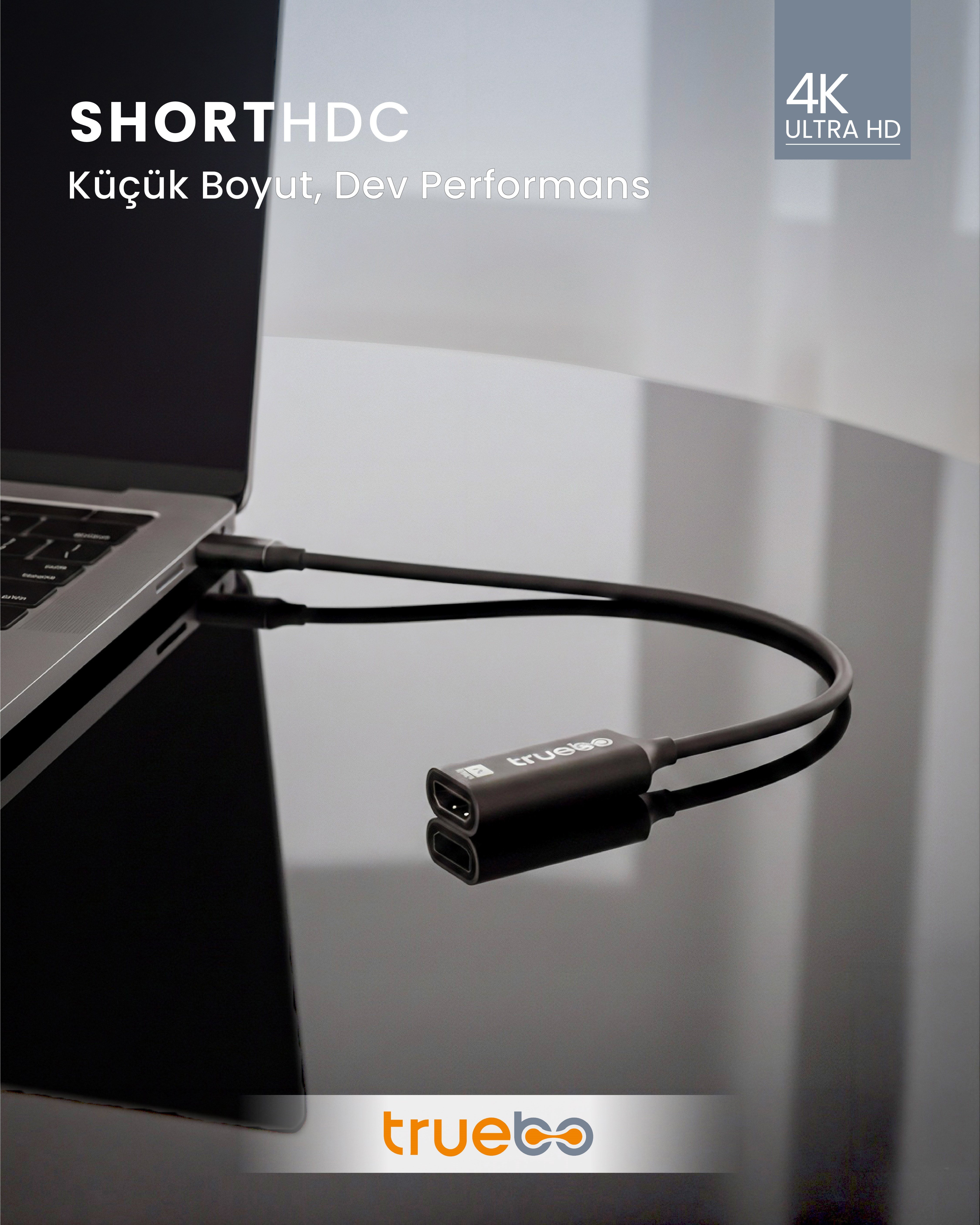 Truebo ShortHDC USB-C to HDMI Dönüştürücü