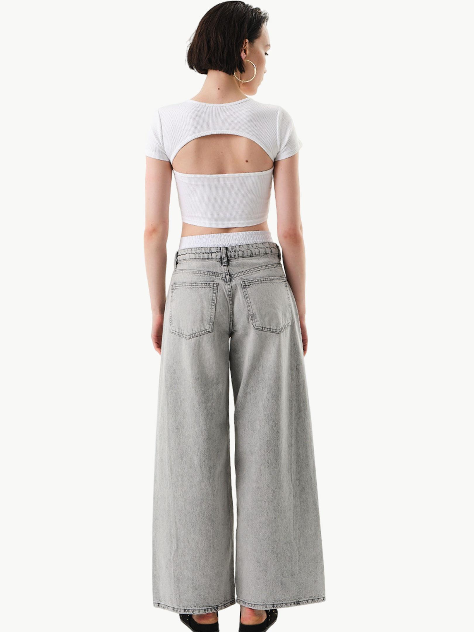 24SS103011 3190-5S4 GARNİ DETAYLI ÇİFT DÜĞME DENİM PANTOLON Kategorisiz Modelleri