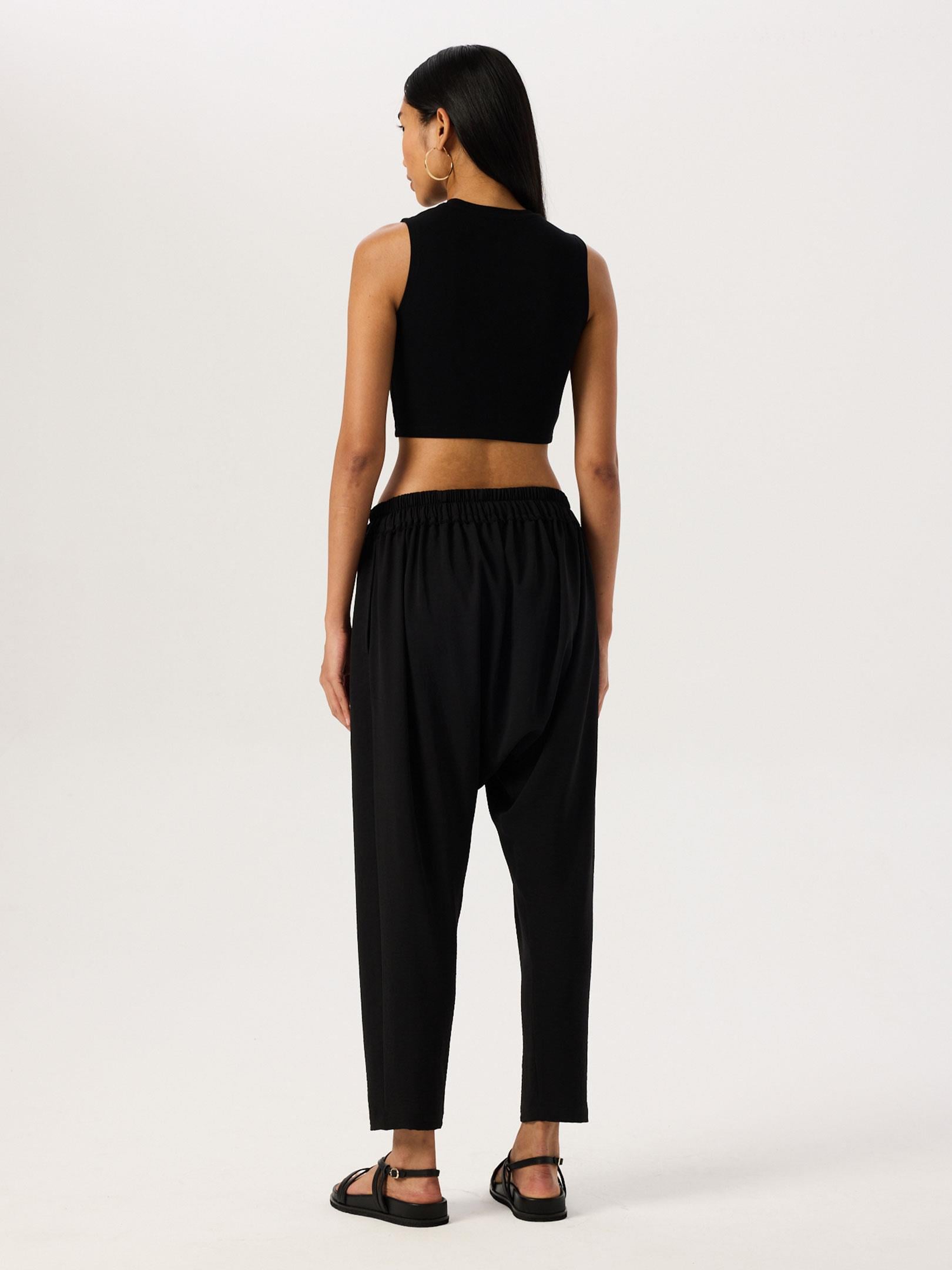 24SS103033 BELİ LASTİKLİ SALAŞ ŞALVAR PANTOLON Kategorisiz Modelleri
