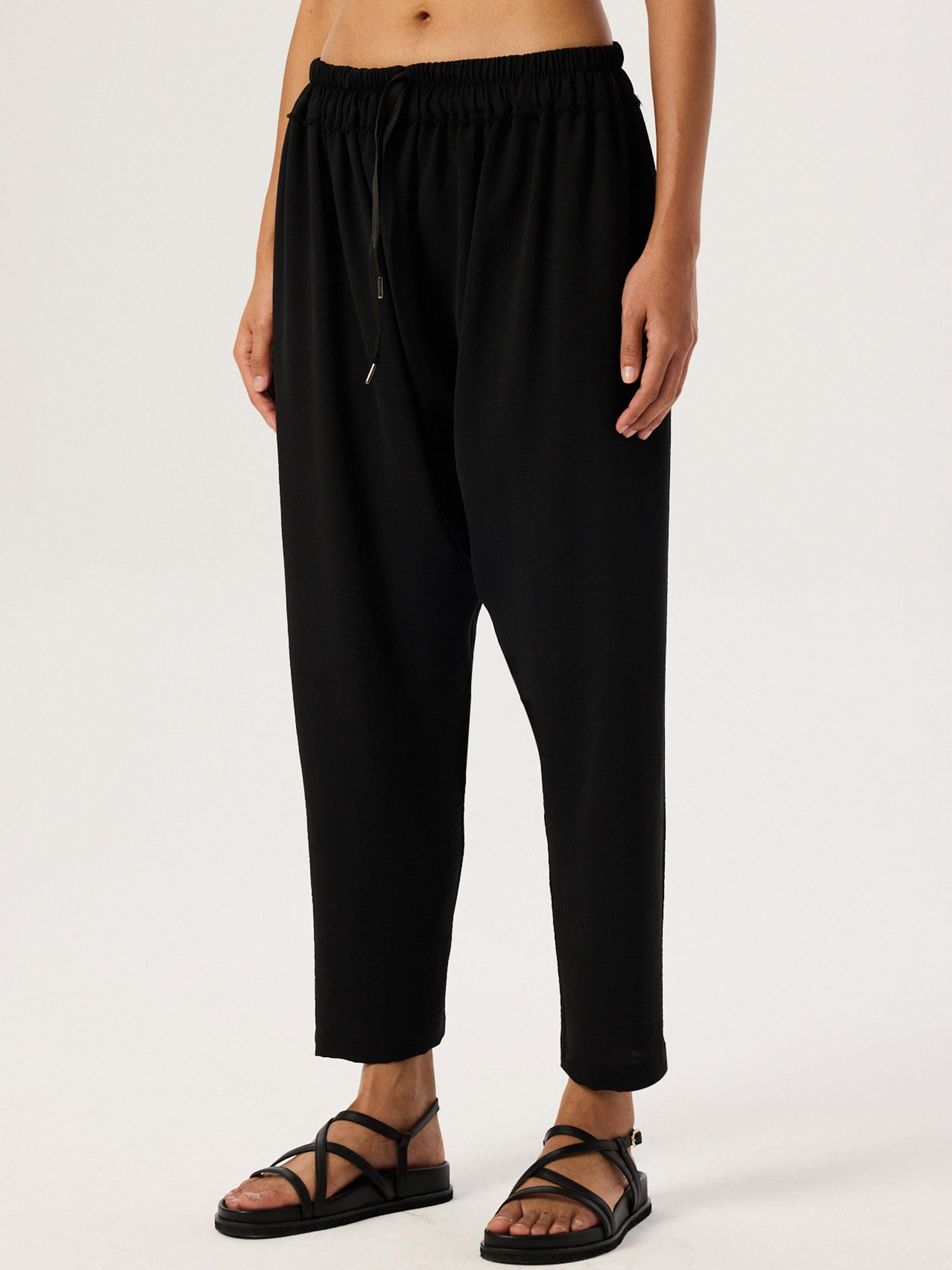 24SS103033 BELİ LASTİKLİ SALAŞ ŞALVAR PANTOLON Kategorisiz Modelleri
