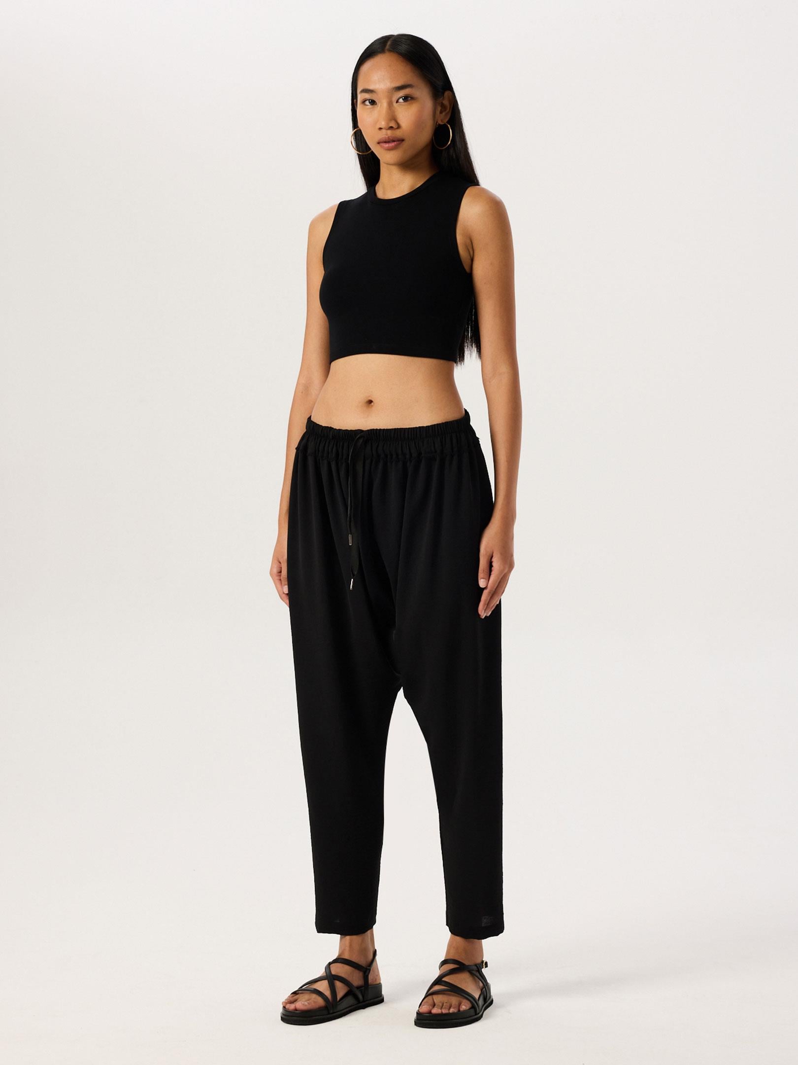 24SS103033 BELİ LASTİKLİ SALAŞ ŞALVAR PANTOLON Kategorisiz Modelleri