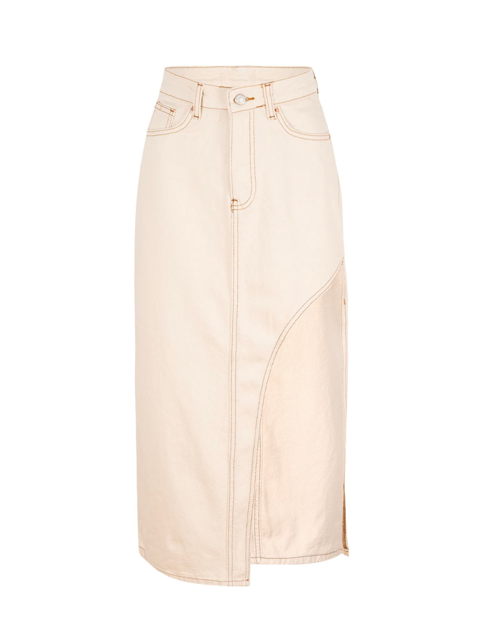 2626 YANDAN DERİN YIRTMAÇLI Jean ETEK Kategorisiz Modelleri