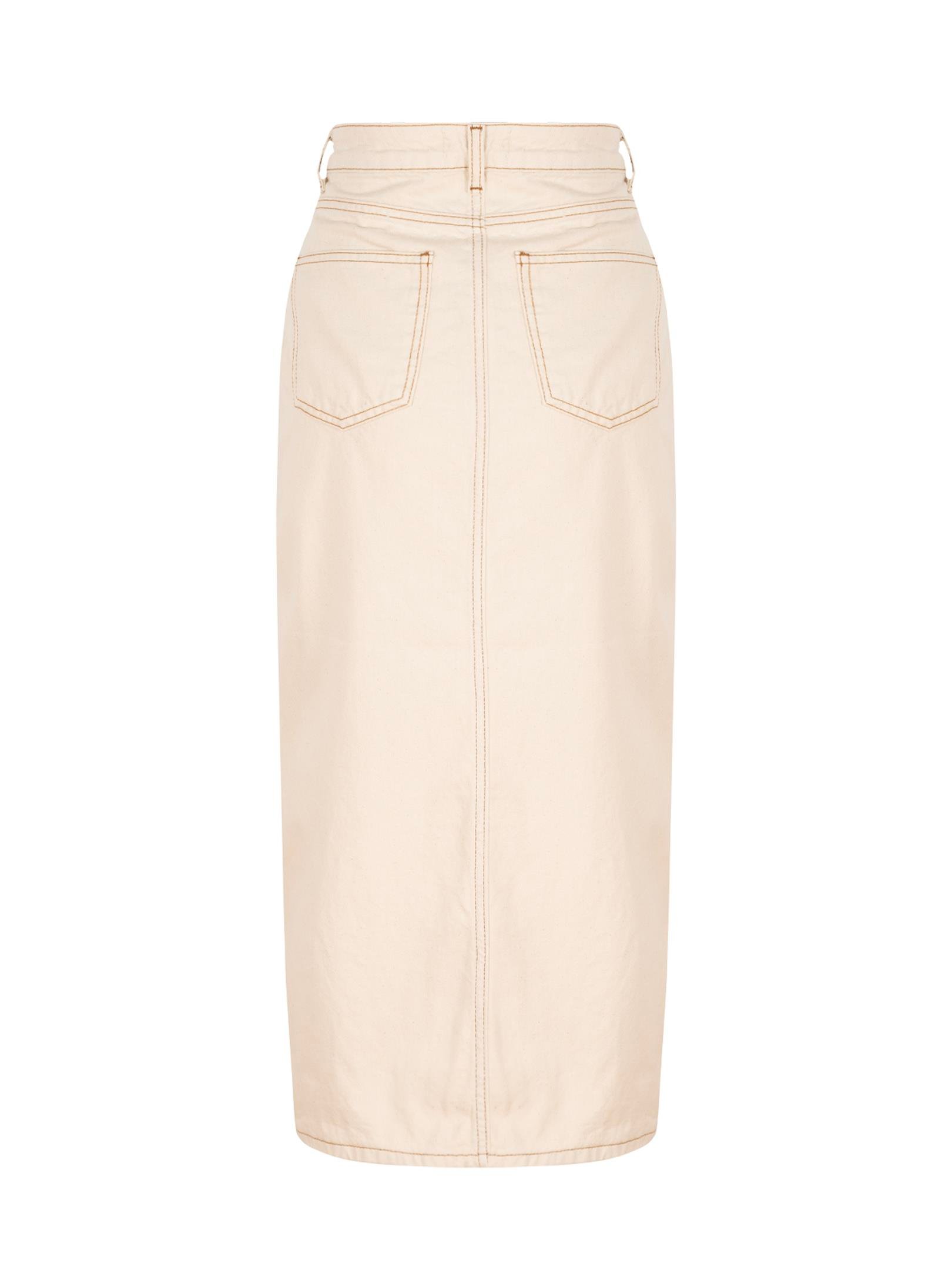 2626 YANDAN DERİN YIRTMAÇLI Jean ETEK Kategorisiz Modelleri