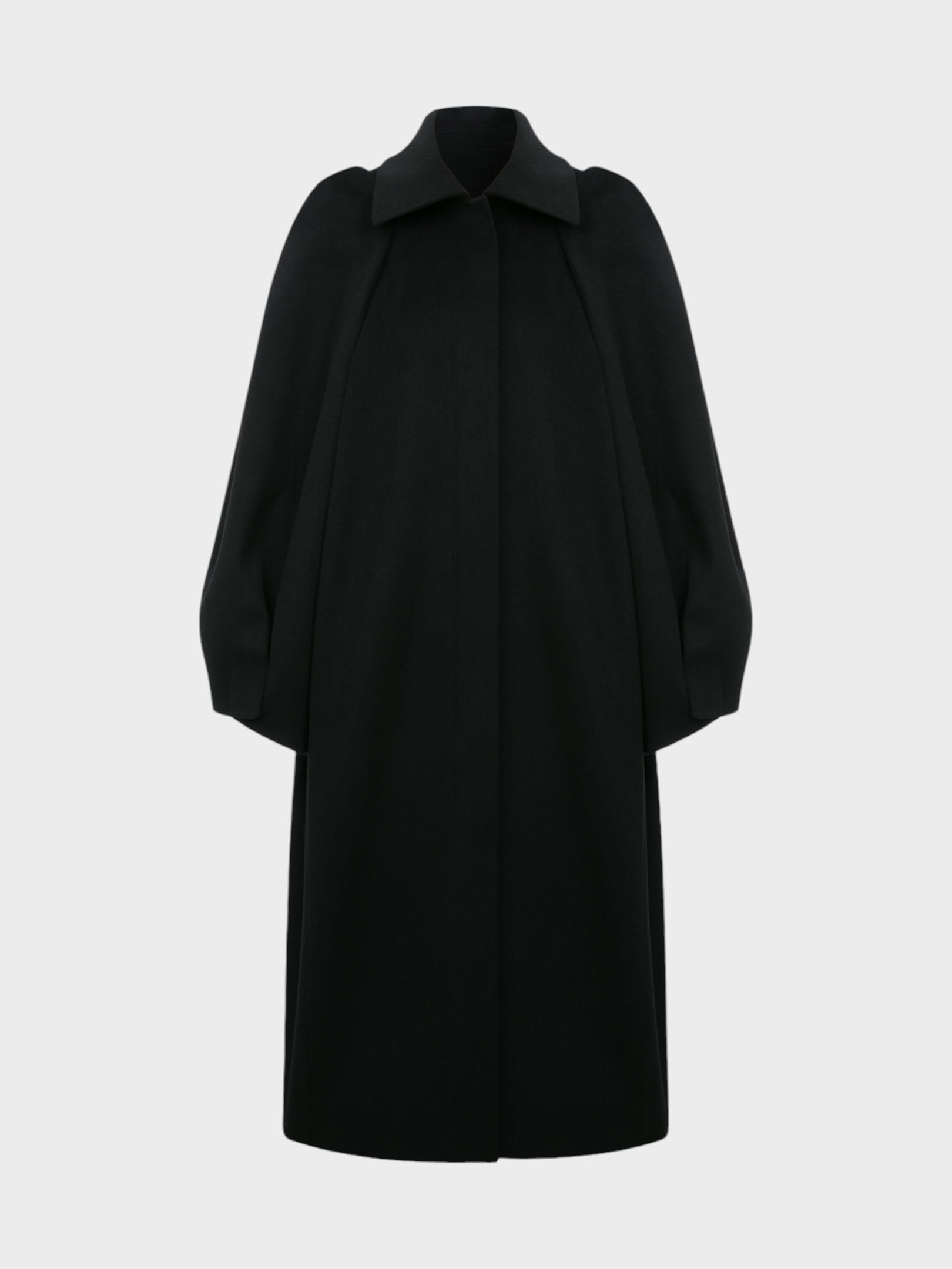 Balon Kollu Uzun Kaşe Mont Kategorisiz Modelleri