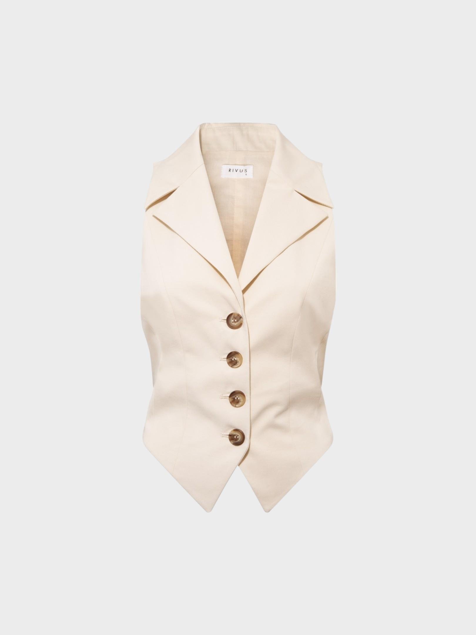 Bel Dekolteki Arkadan Bağlama Detaylı Yelek Kategorisiz Modelleri