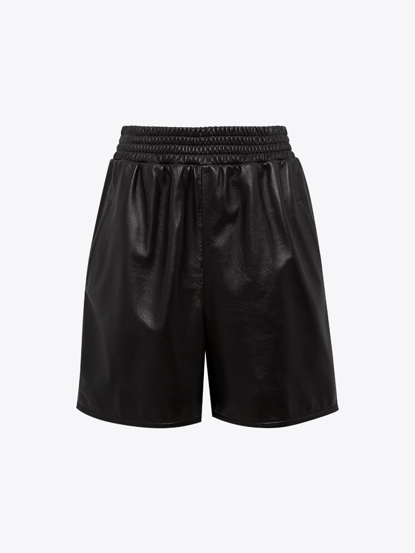 Beli Lastikli Şort - Siyah