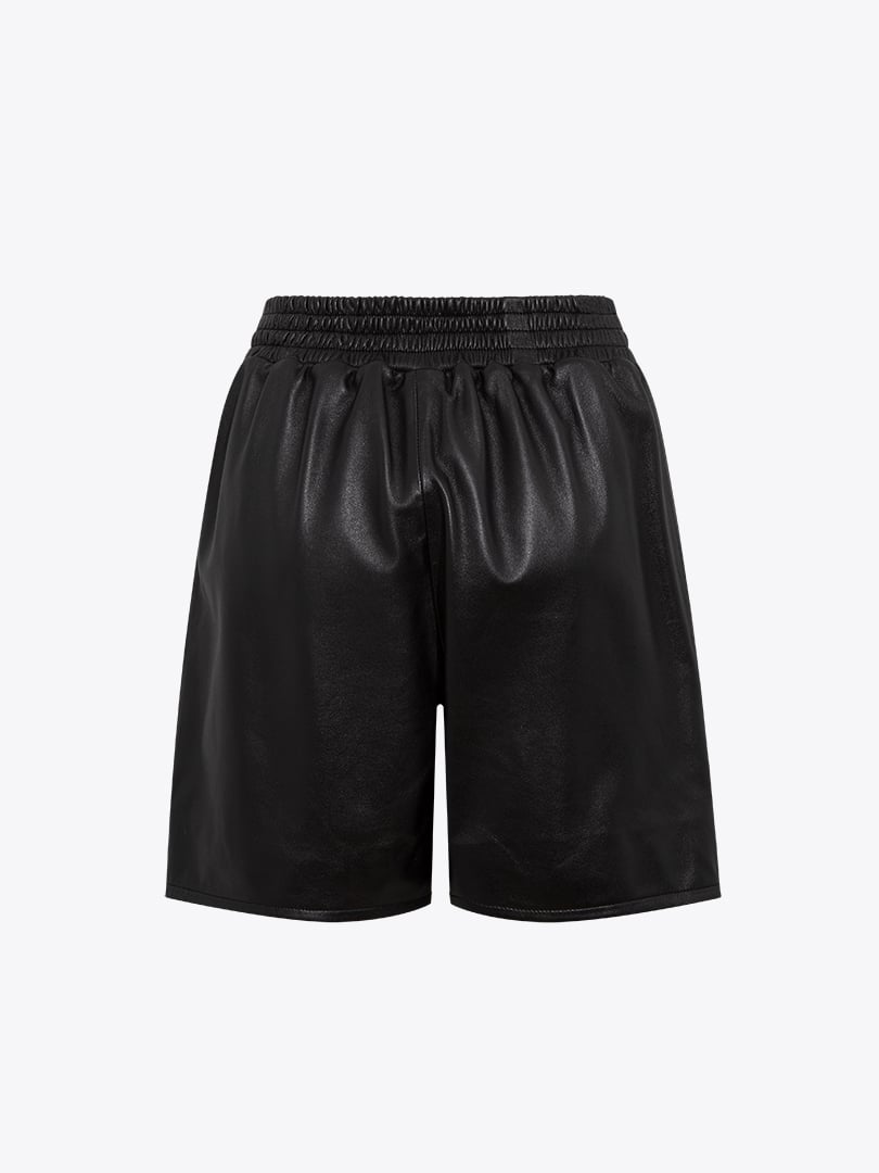 Beli Lastikli Şort - Siyah