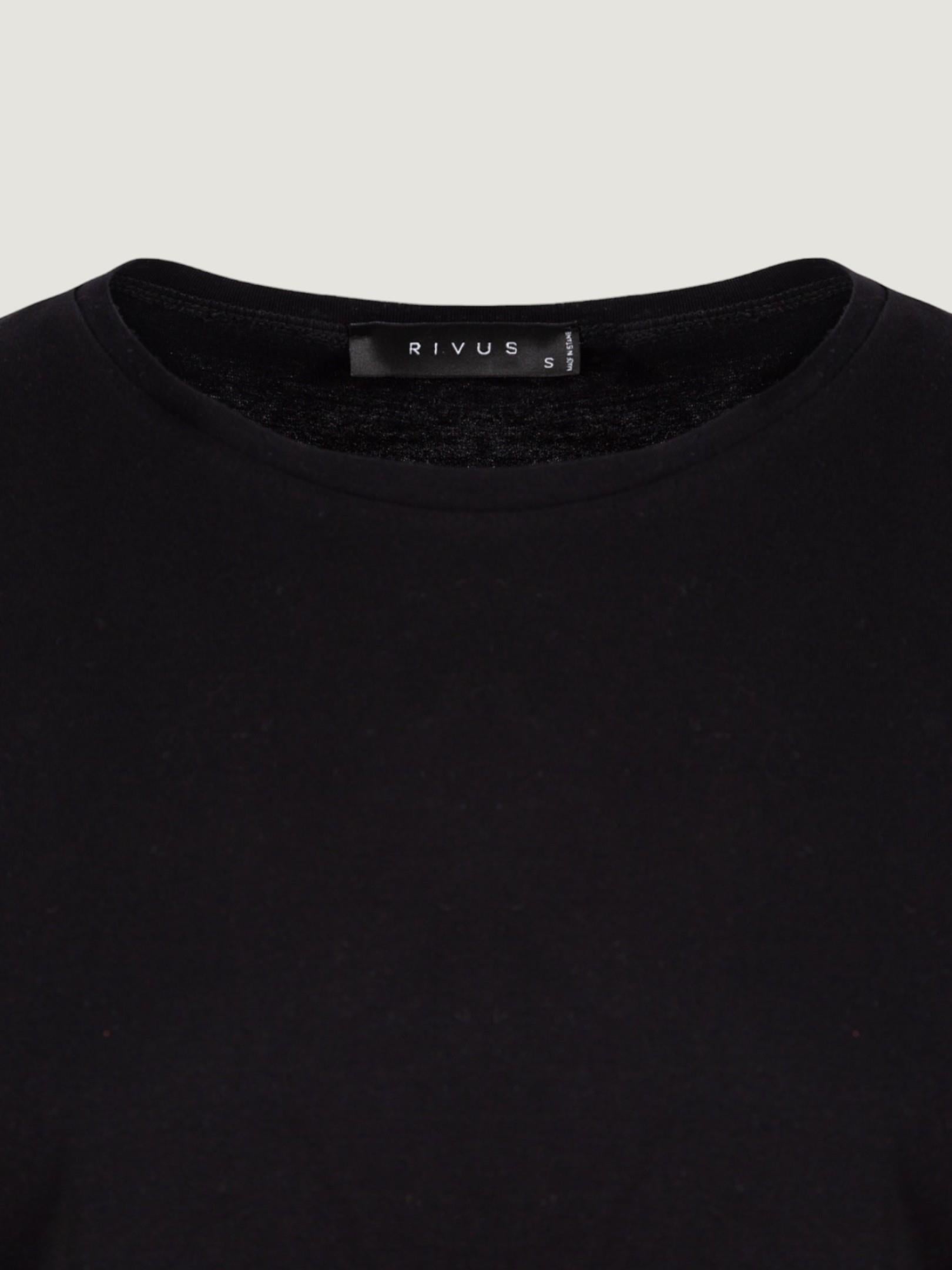 Bisiklet Yaka Basic T-Shirt - Siyah T-shirt Modelleri