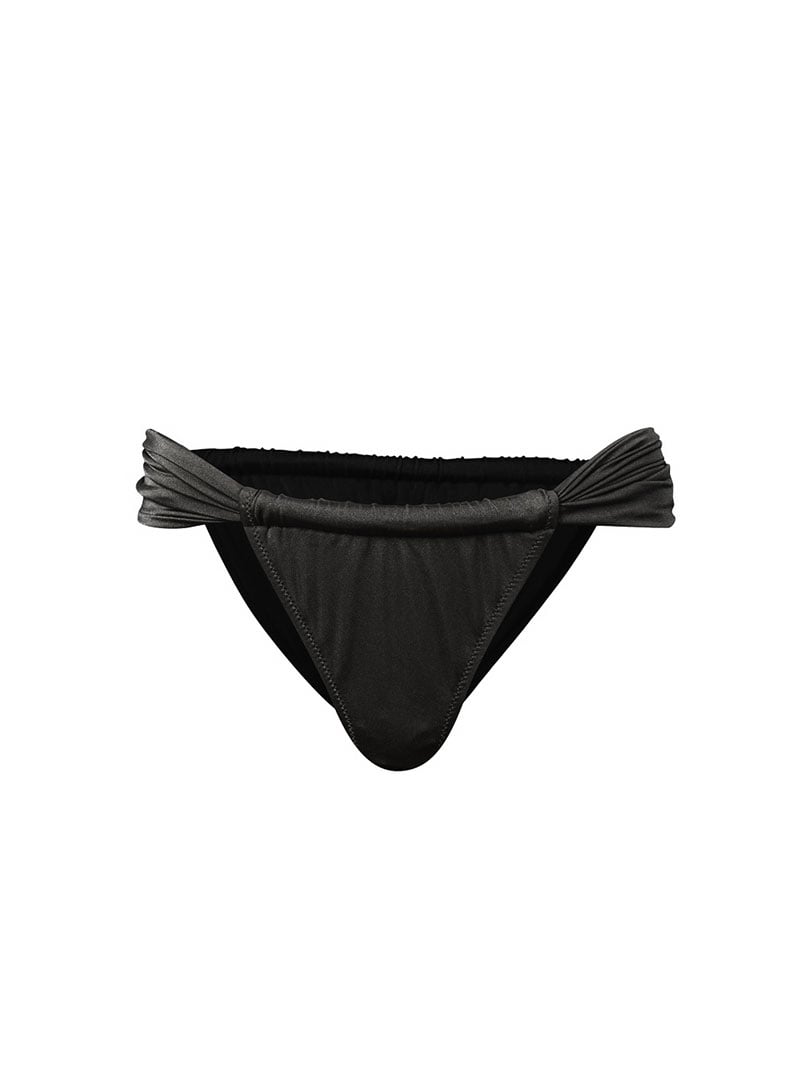 Büzgülü Bikini Altı - Siyah