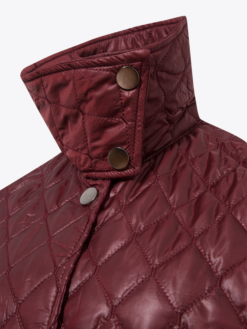 Cepli Kapitone Yelek - Bordo