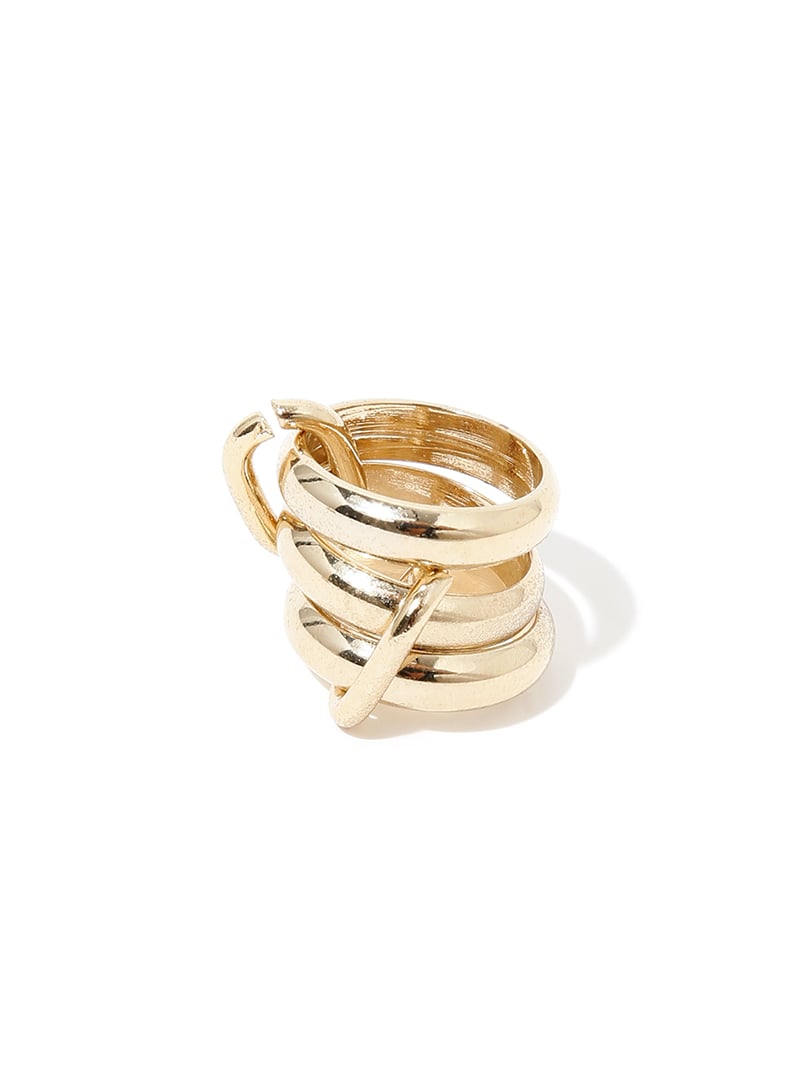 Çoklu Detay Yüzük - Gold