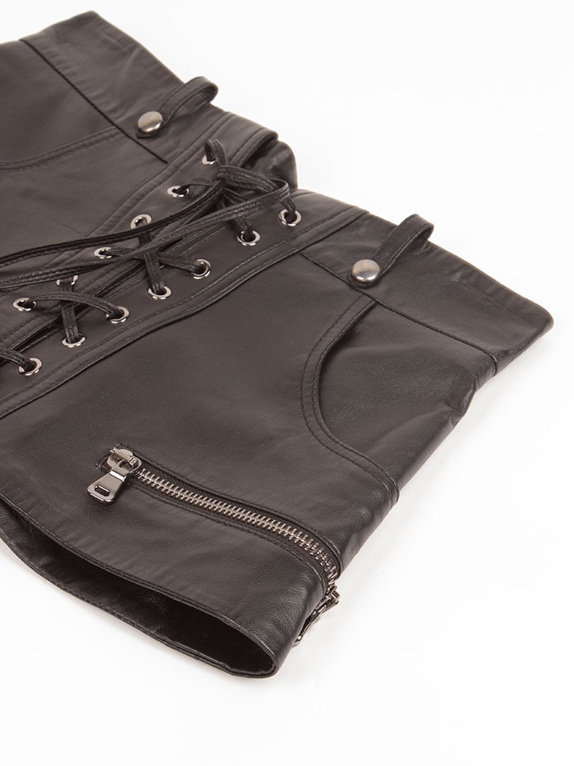 Deri Korse-Kemer - Siyah