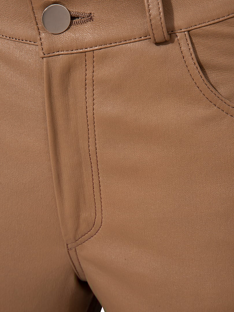 Deri Pantolon - Kahve