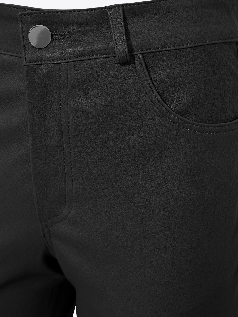 Deri Pantolon - Siyah