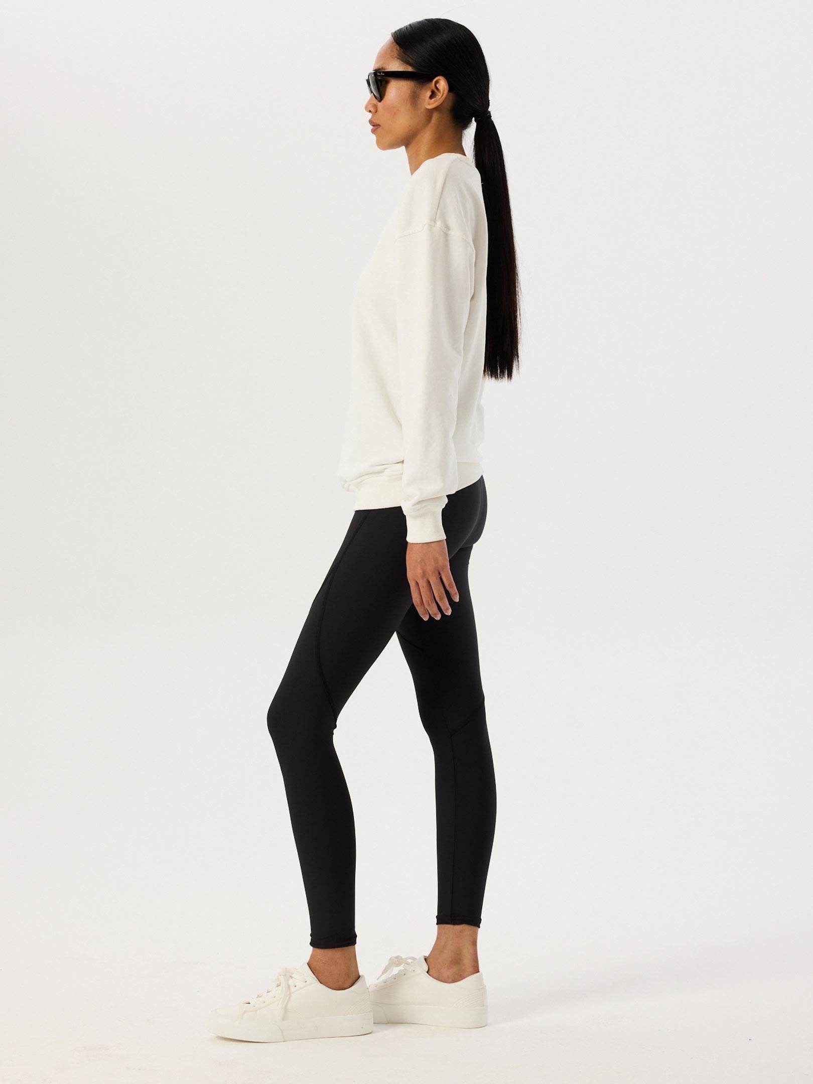 Dikişli Yüksek Bel Tayt - Siyah Tayt Modelleri