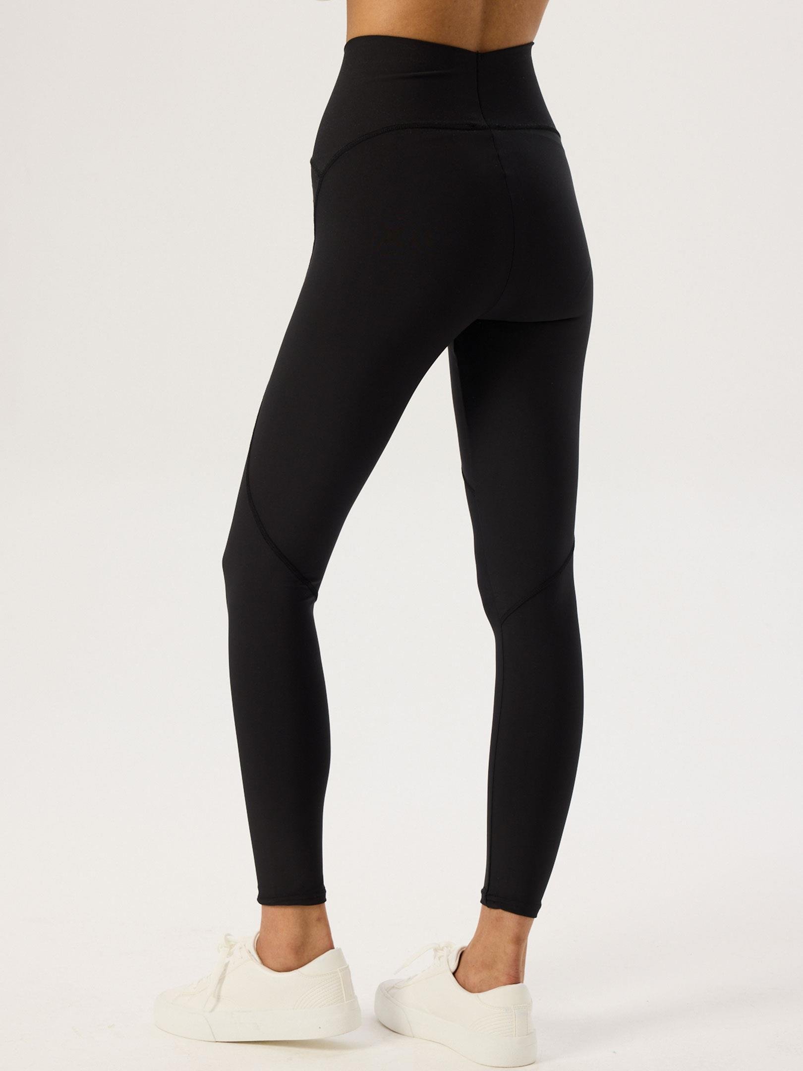 Dikişli Yüksek Bel Tayt - Siyah Tayt Modelleri