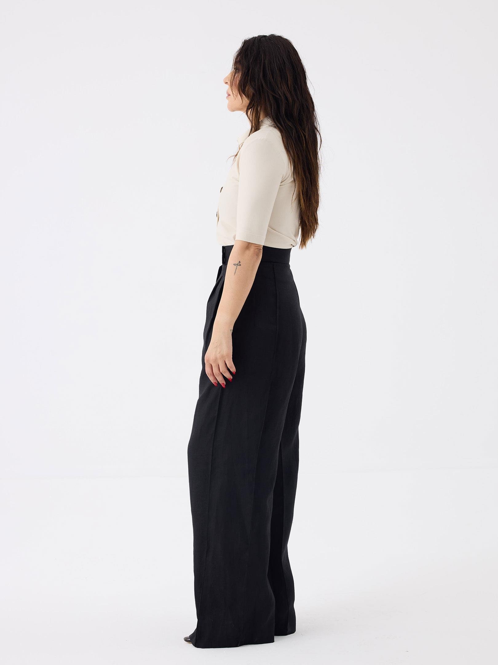 Düğmeli Polo Yaka T-shirt - Bej T-shirt Modelleri