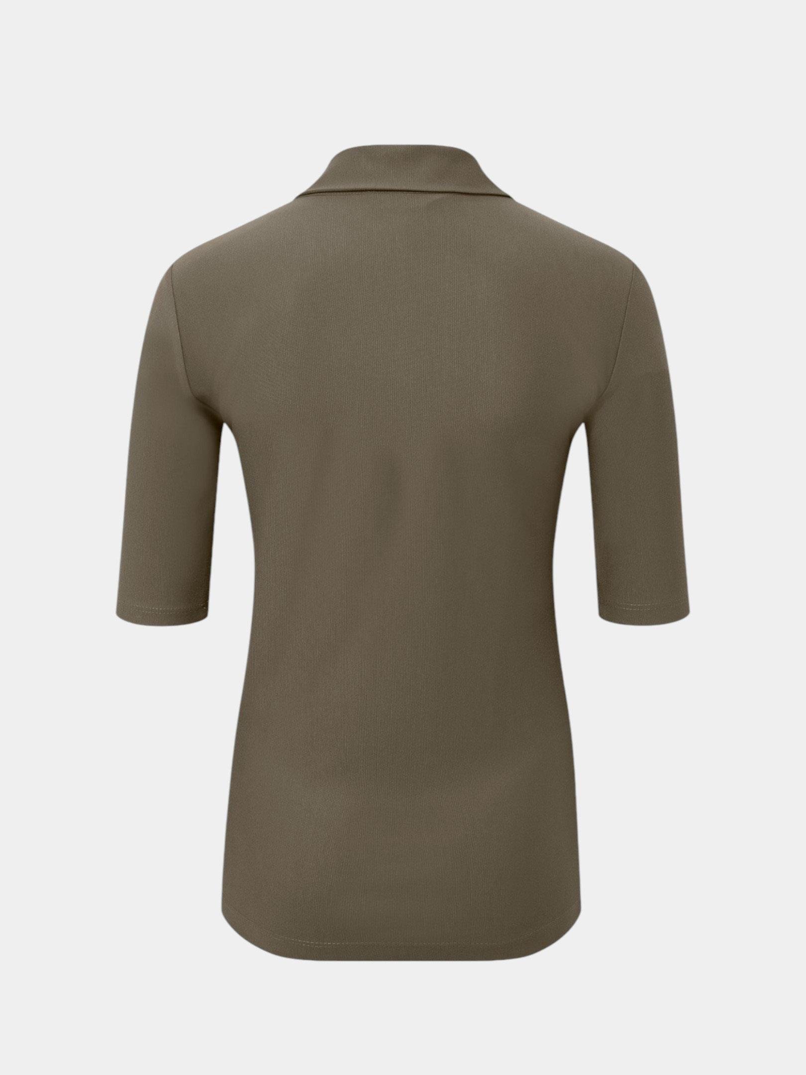 Düğmeli Polo Yaka T-shirt - Haki Kategorisiz Modelleri