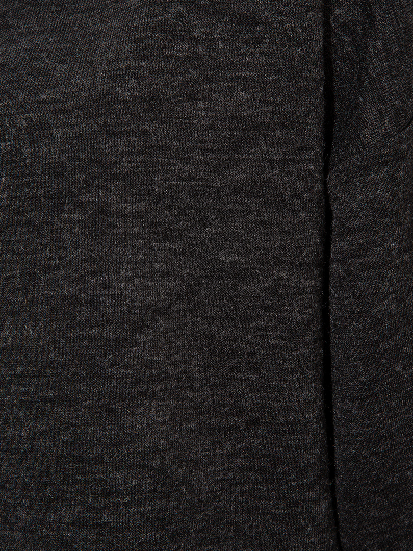Düşük Omuzlu Dik Yaka Sweatshirt - Antrasit