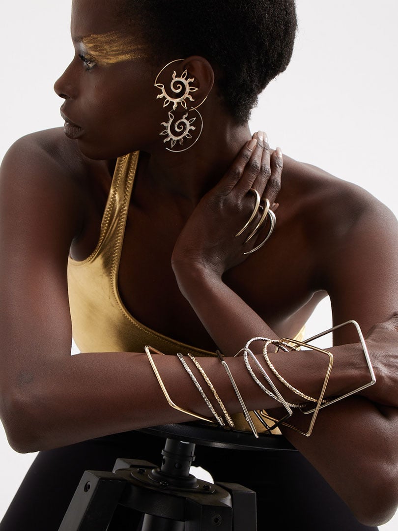 Güneş Küpe - Gold