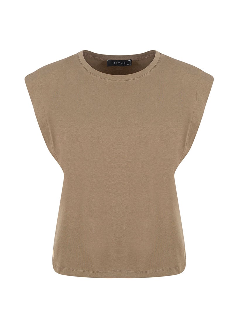 HELIANTHUS Vatkalı T-shirt - Haki
