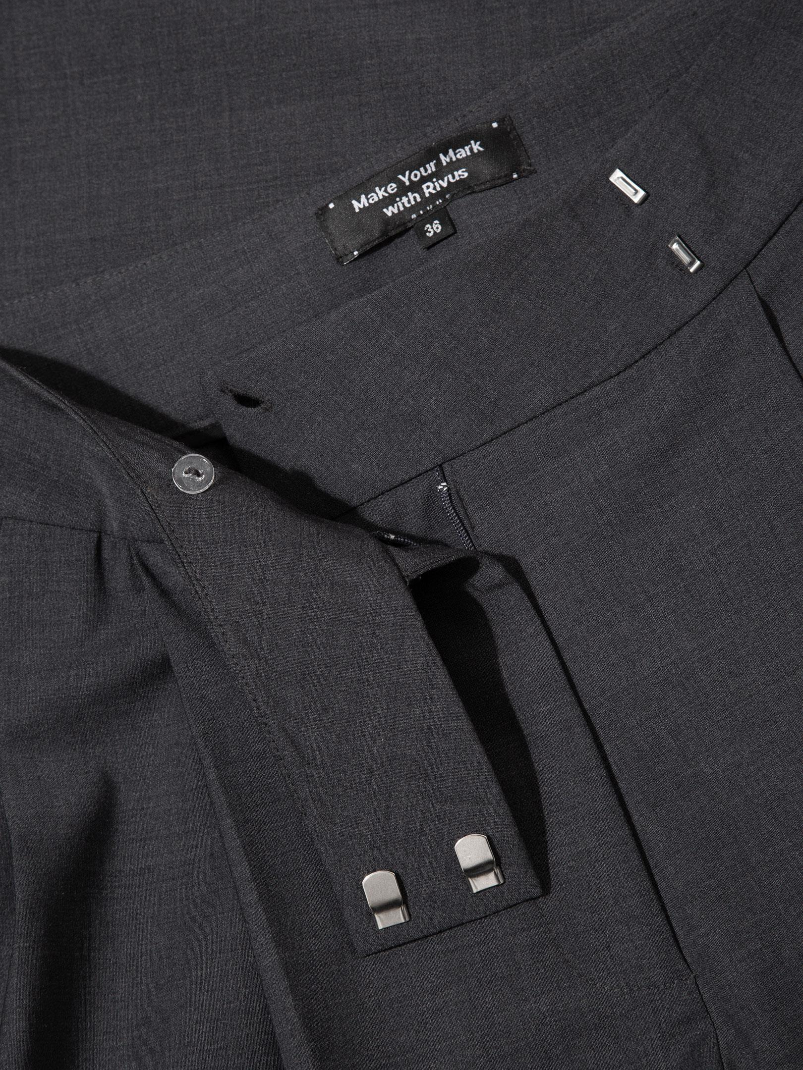 Kadın, Bayan Modern Kesim Yün Karışımlı Geniş Paça Pantolon - Gri Kategorisiz Modelleri