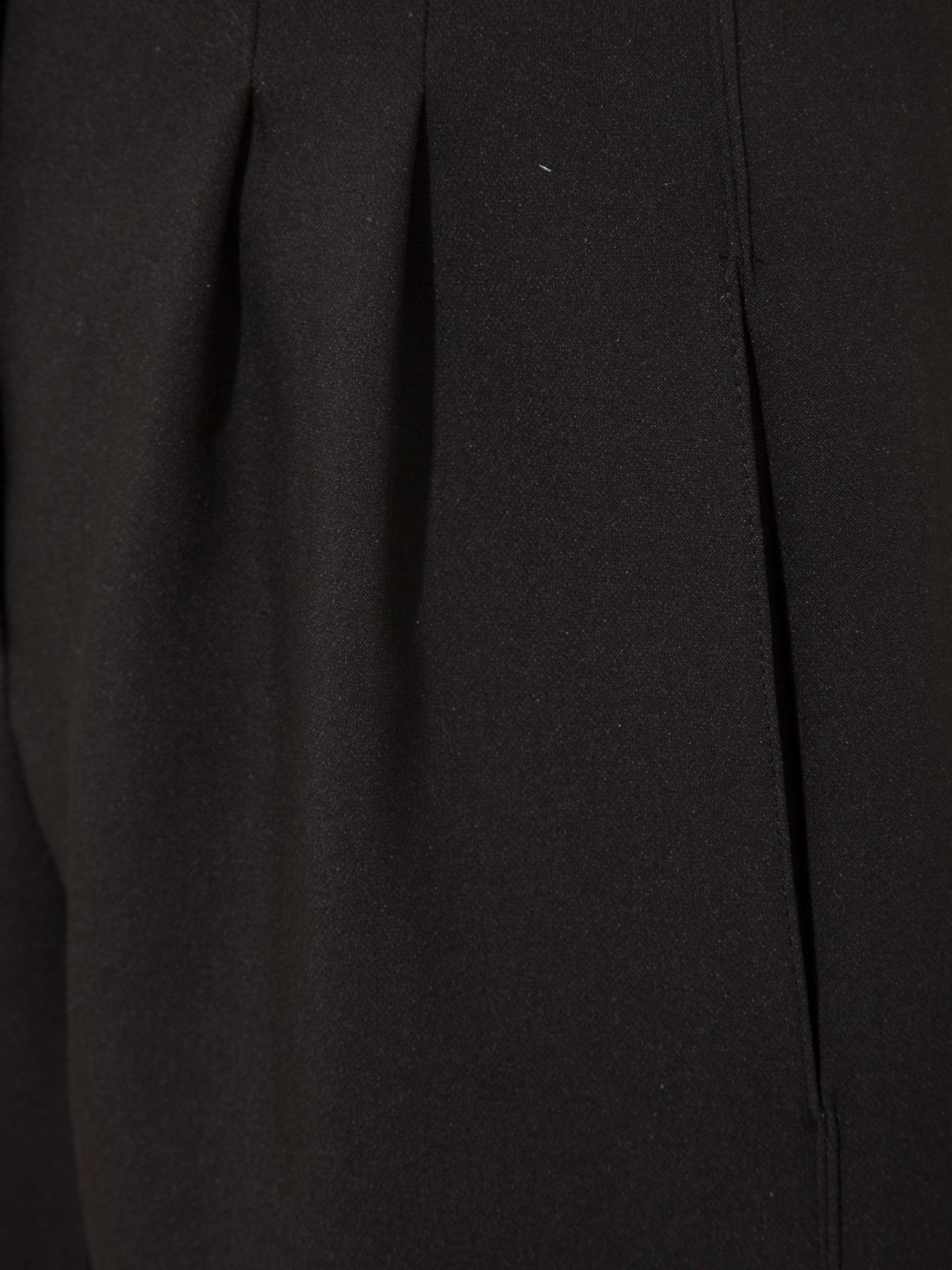 Kadın, Bayan Yüksek Belli Nervür Dikişli Bol Paçalı Maxi Boy Pileli Şort - Siyah Kategorisiz Modelleri