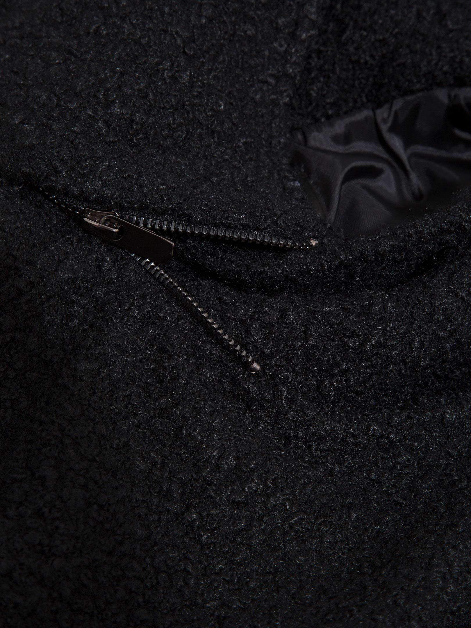 Kapüşonlu Yüksek Yakalı Buklet Merinos Kumaşlı Yelek Kategorisiz Modelleri