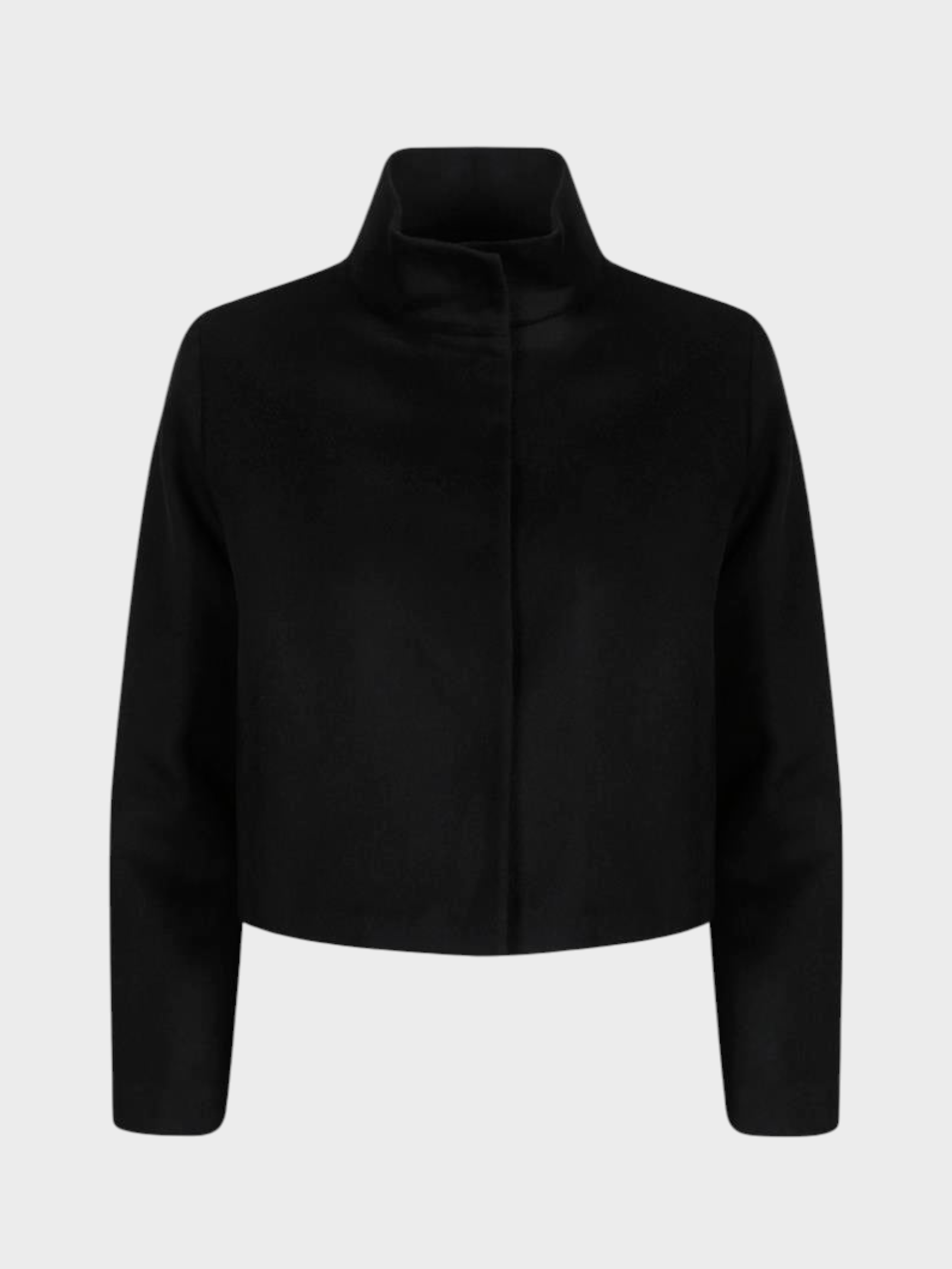 Kaşe Kısa Ceket -Siyah Kaban ve Trençkot Modelleri