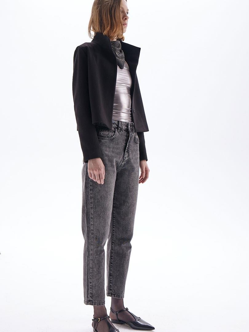 Kaşe Kısa Ceket -Siyah Kaban ve Trençkot Modelleri